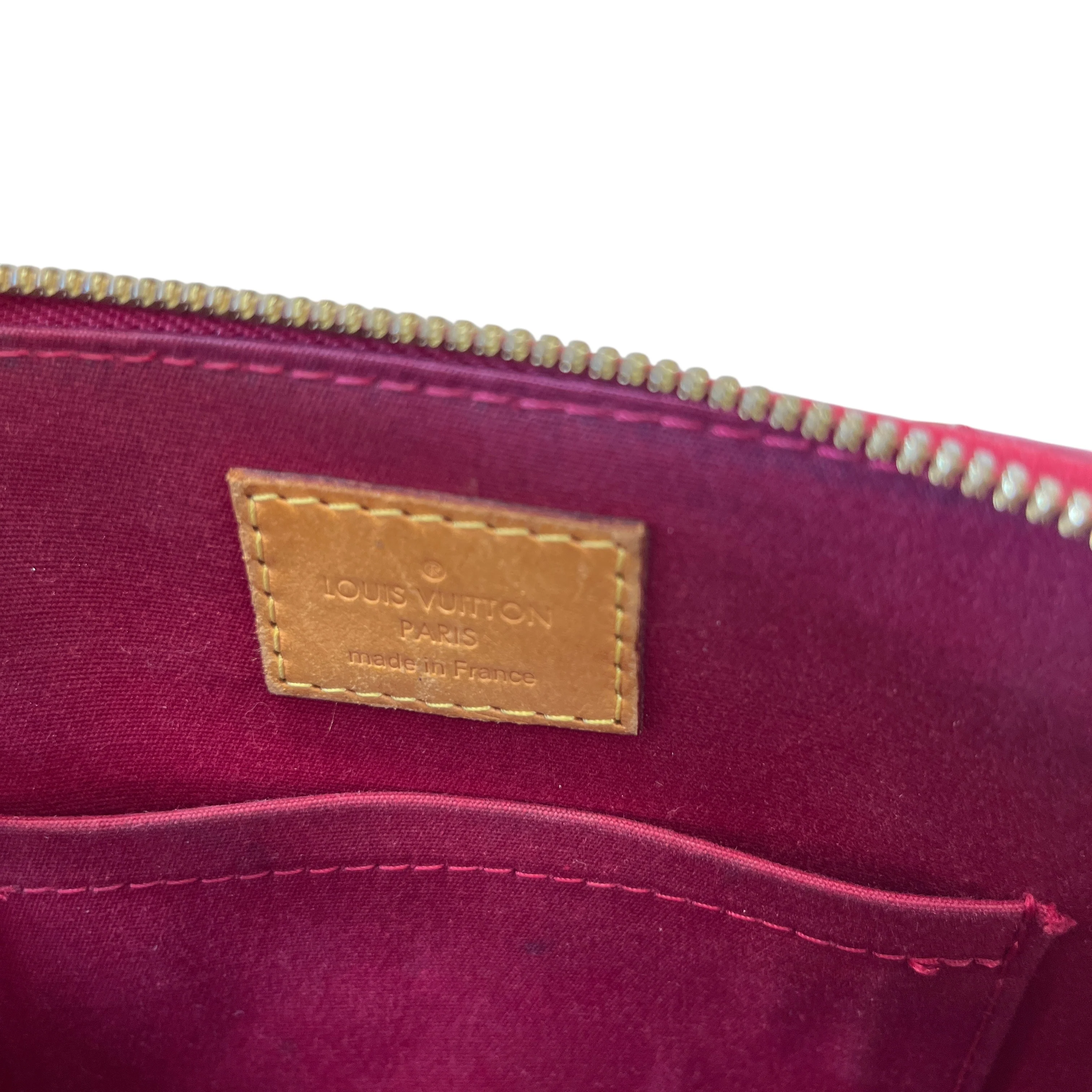 Women's Monogram Vernis Alma Bb Bag Red - Image 11