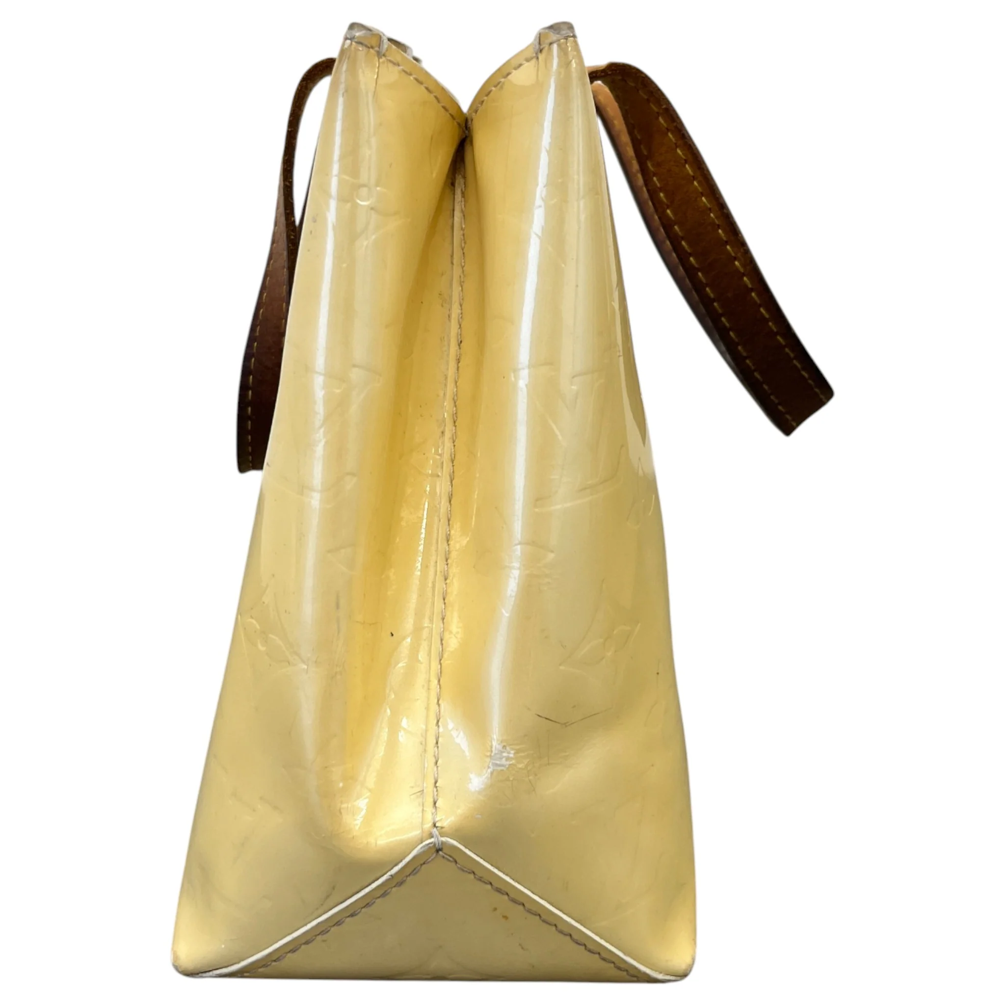 Women's Monogram Vernis Reade Pm Handbag Beige - Image 6