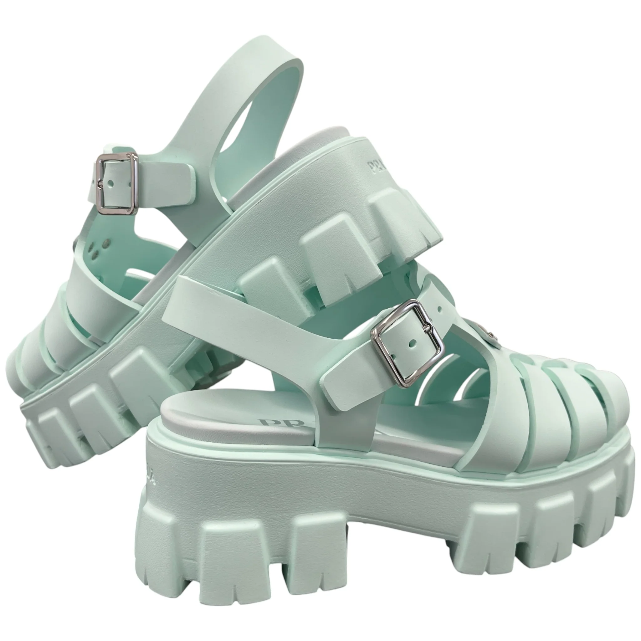 Women's Monolith Caged Sandals Green Size EU 35 / UK 2 - Image 10