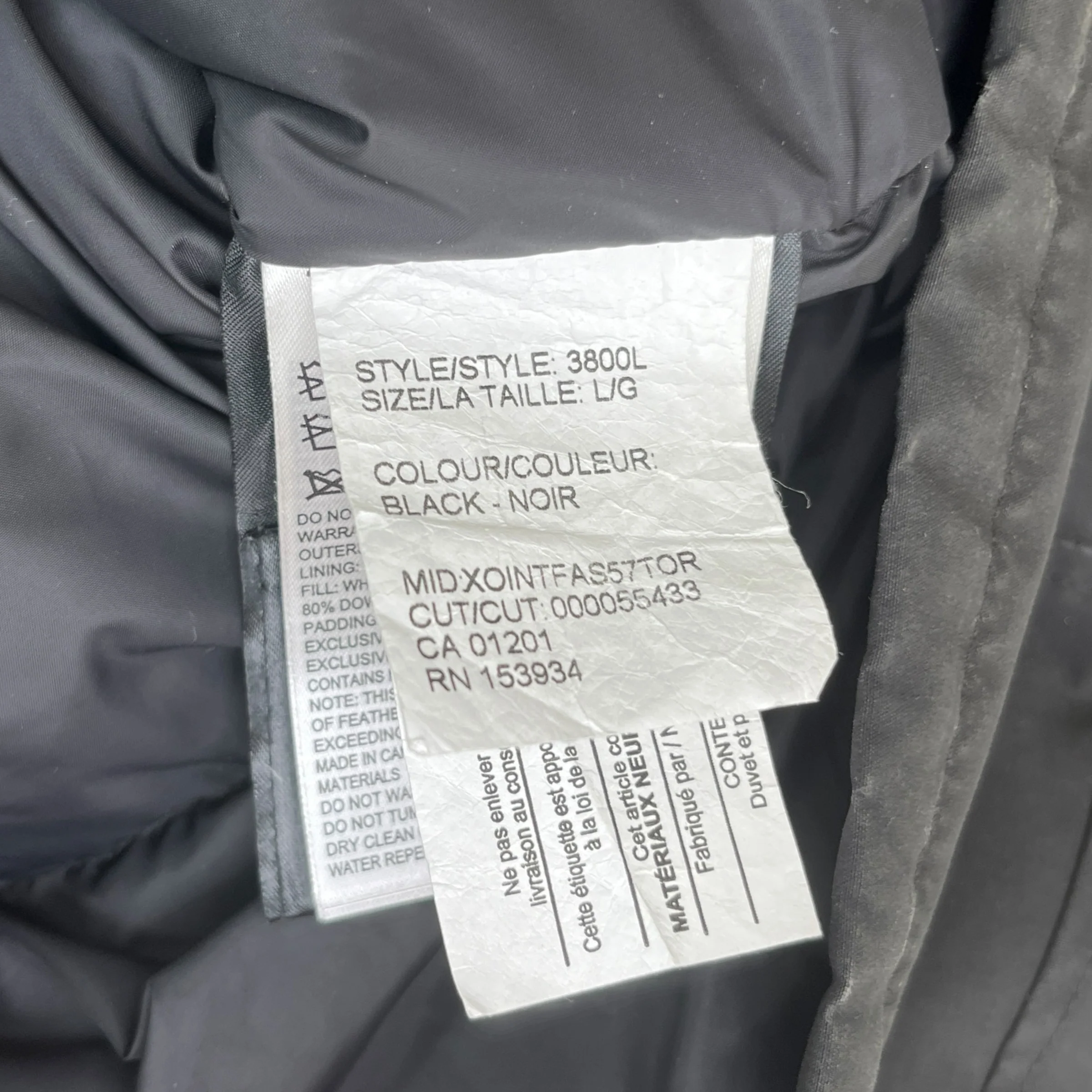 Women's Montebello Down Jacket Black Size L - Image 8