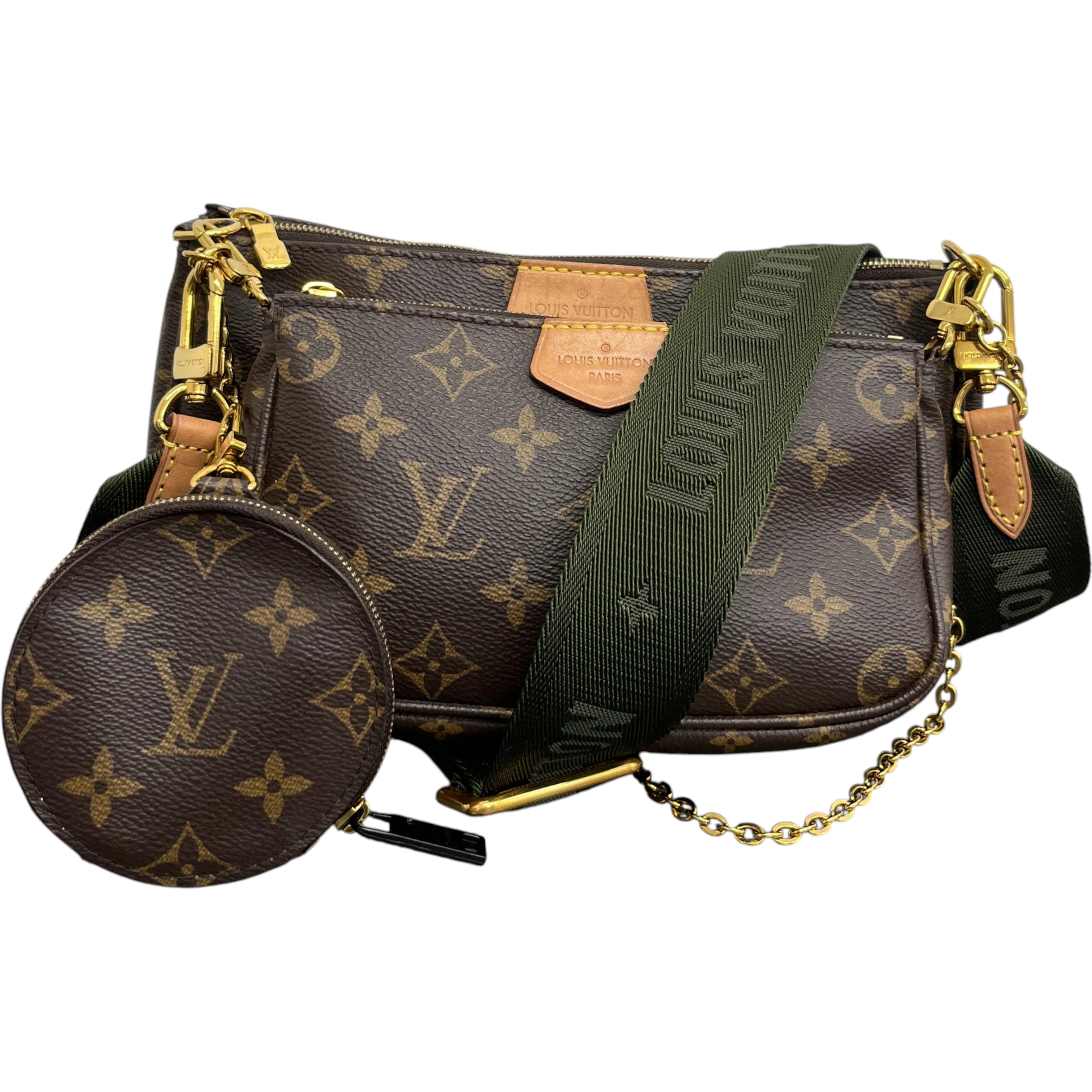 Women's Multi Pochette Accessoires Bag Brown