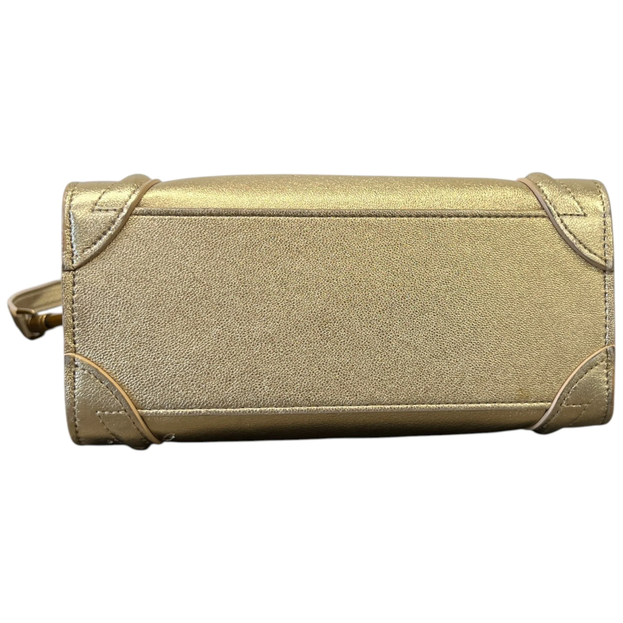 Women's Nano Luggage Tote Bag Gold - Image 10