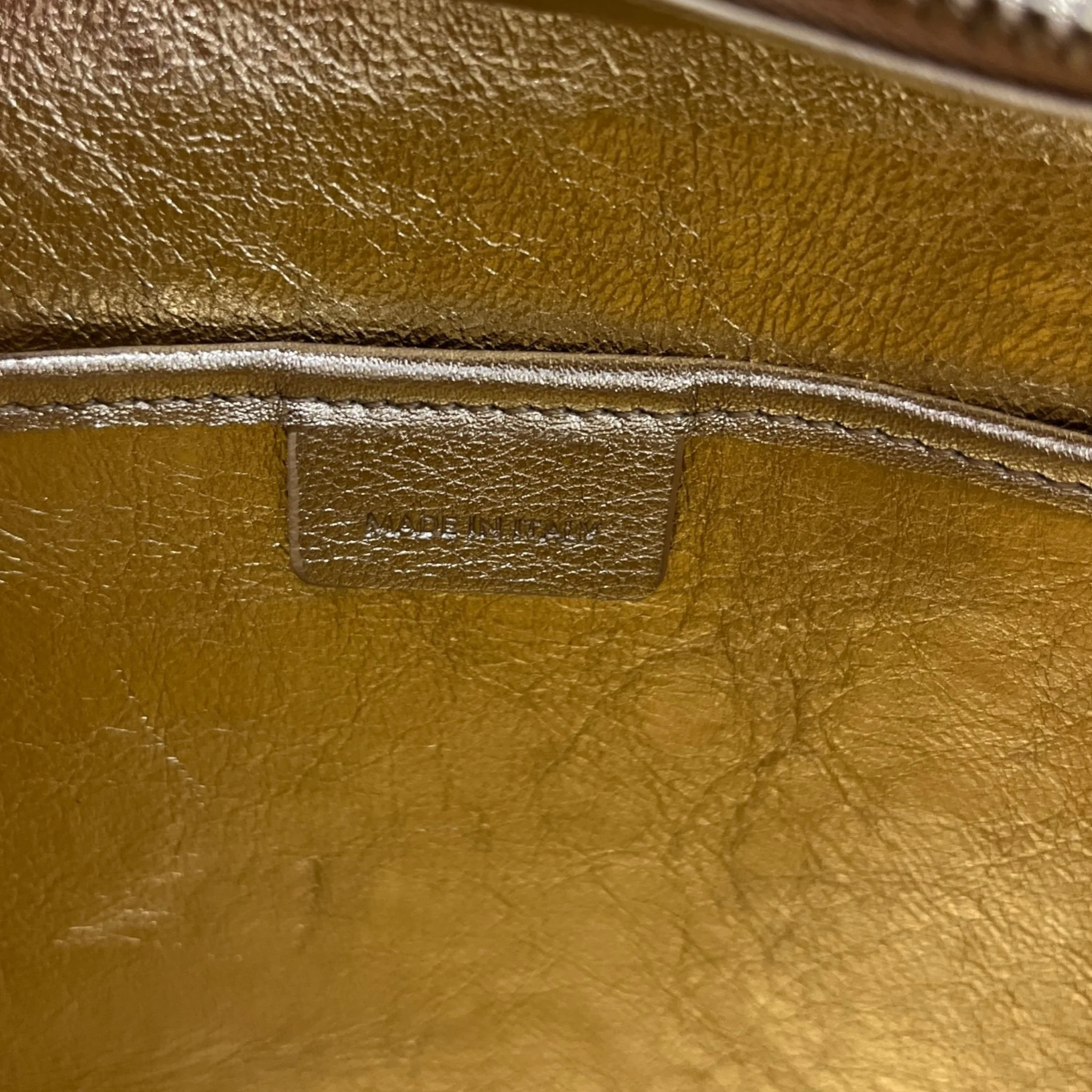 Women's Nano Luggage Tote Bag Gold - Image 11