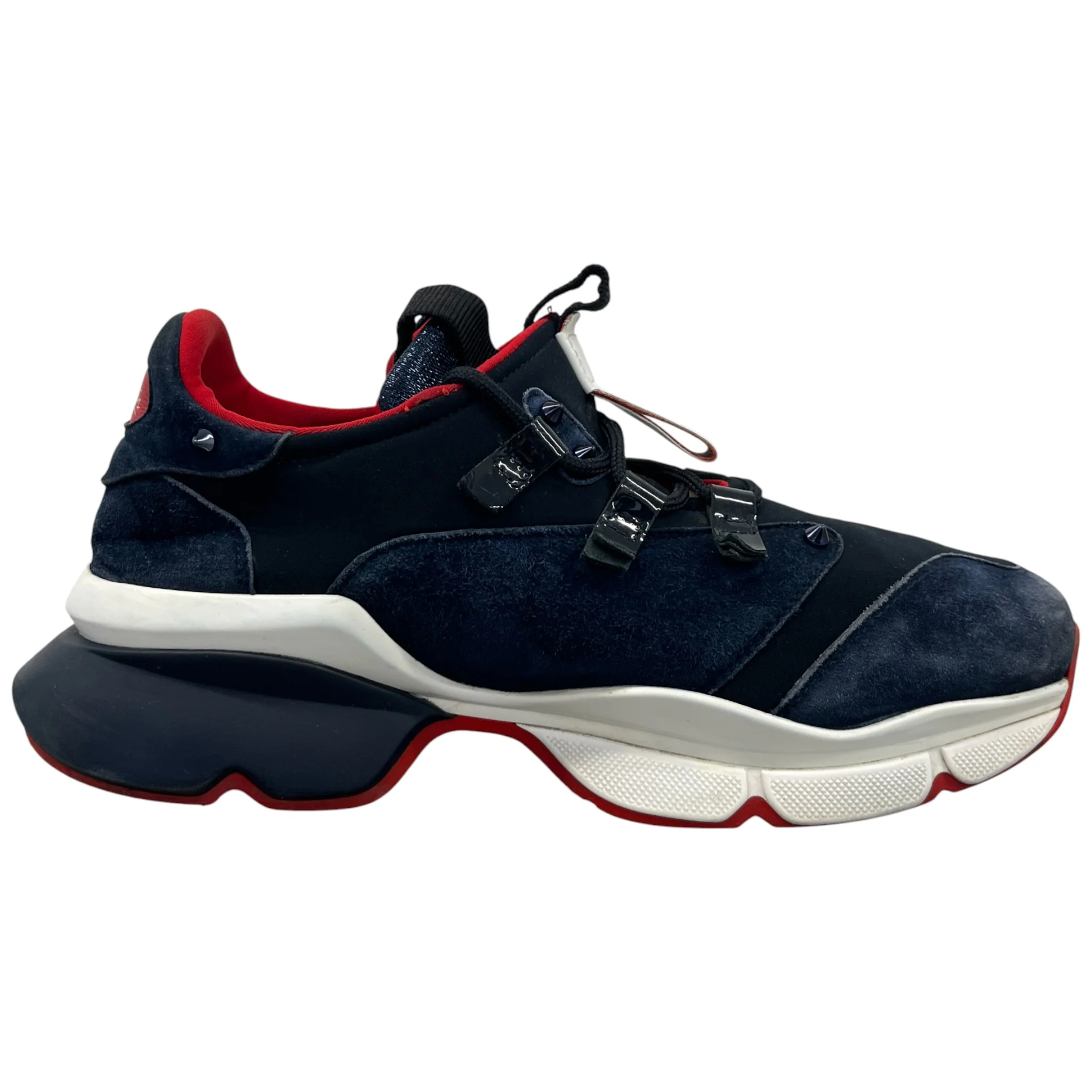 Women's Neoprene Runner Low Trainers Navy Size EU 38 / UK 5 - Image 4