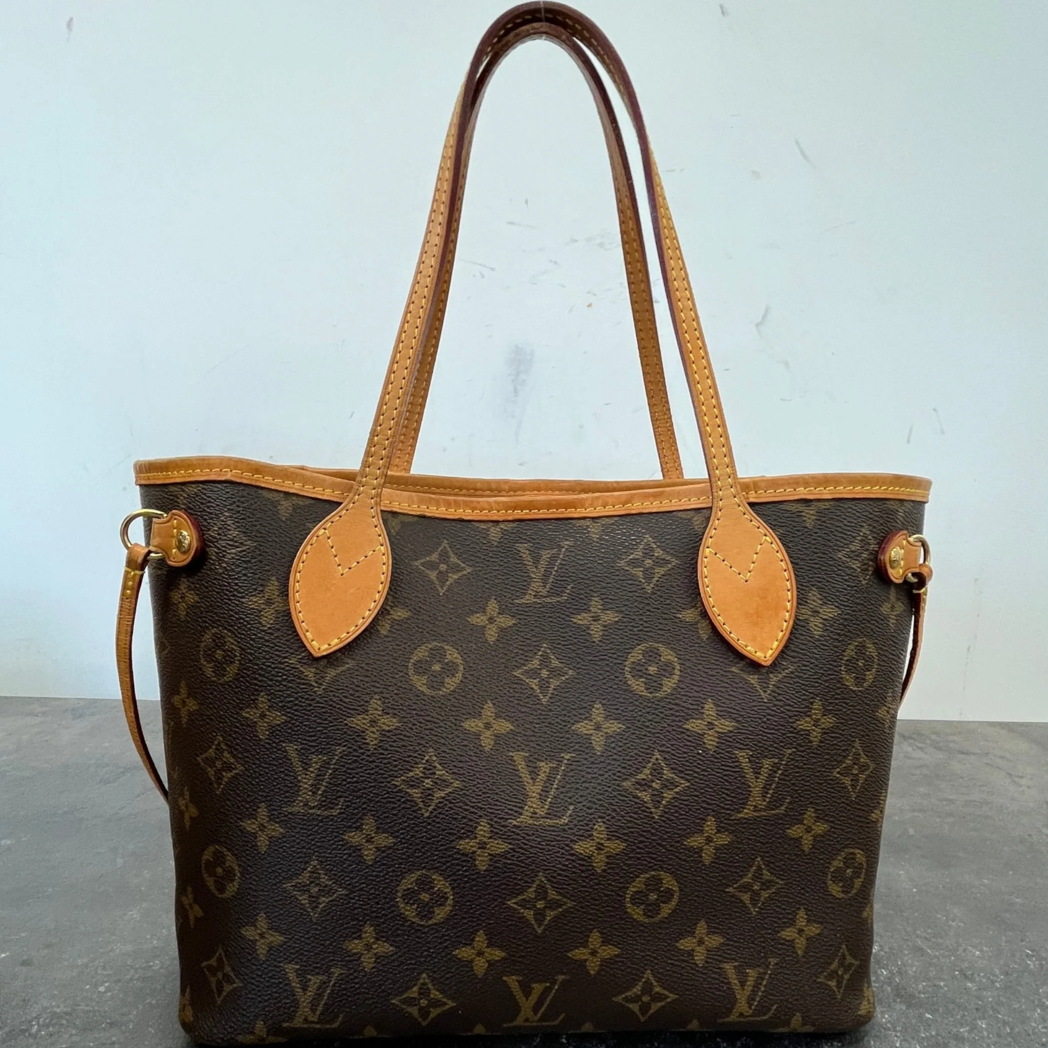 Women's Neverfull Pm Tote Monogram Bag Brown - Image 12