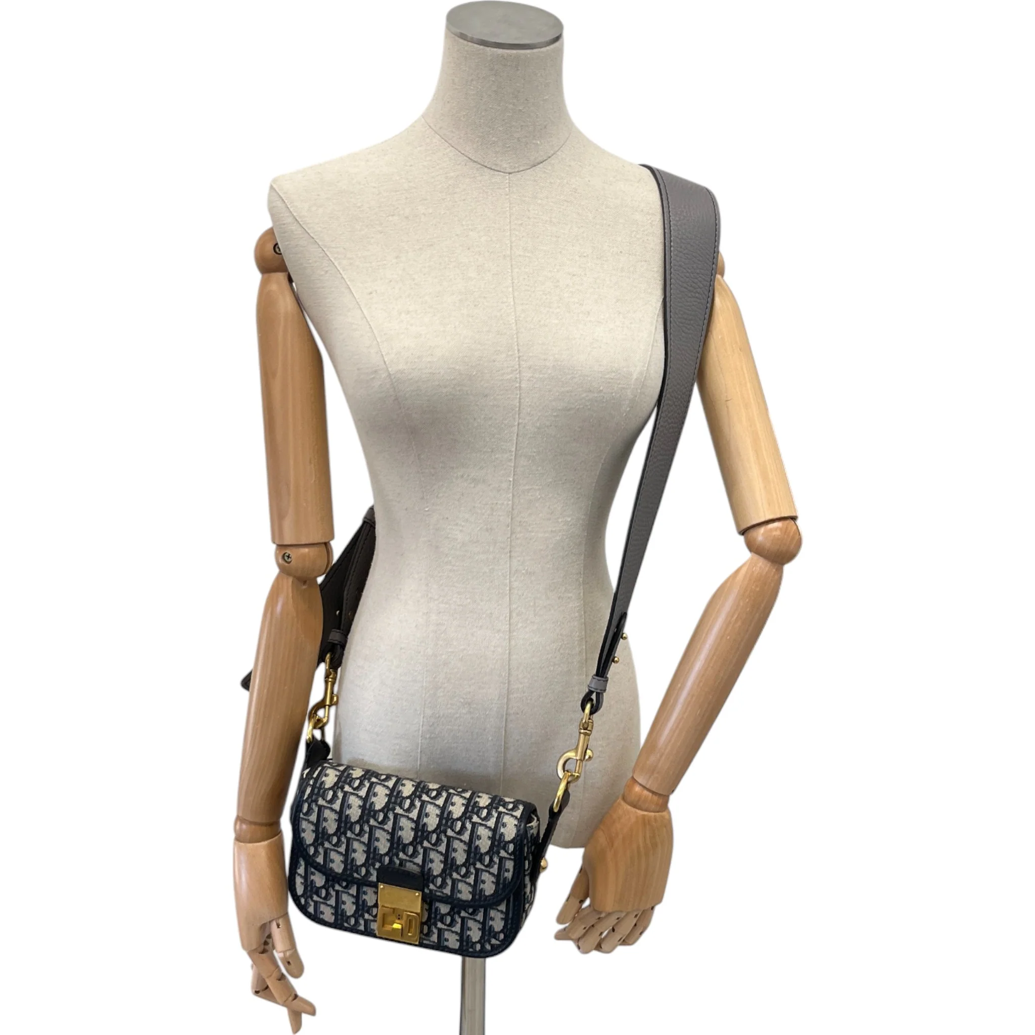 Women's Oblique Crossbody Bag Navy - Image 2