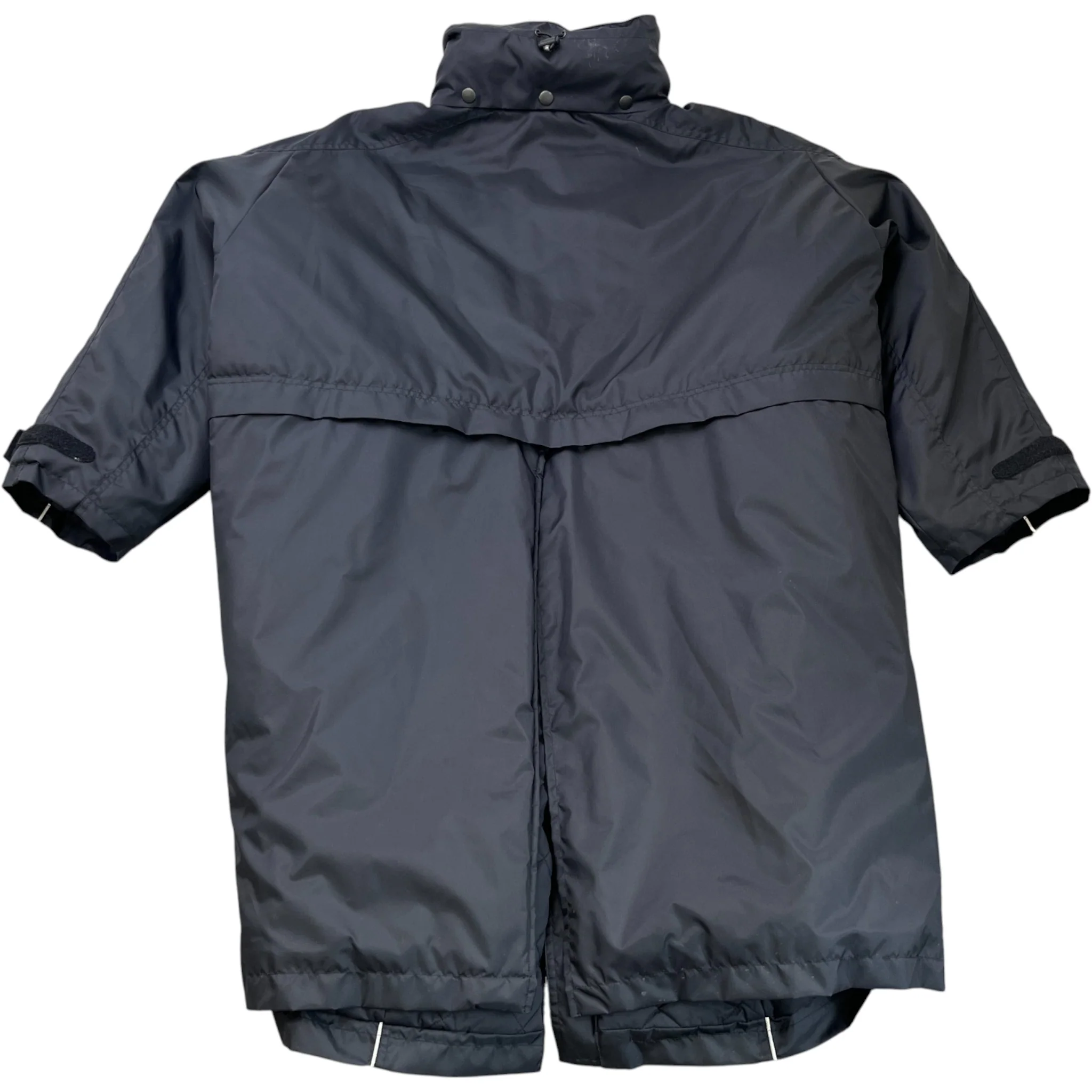 Women's Oversized Logo Print Down Jacket Black Size XS - Image 2