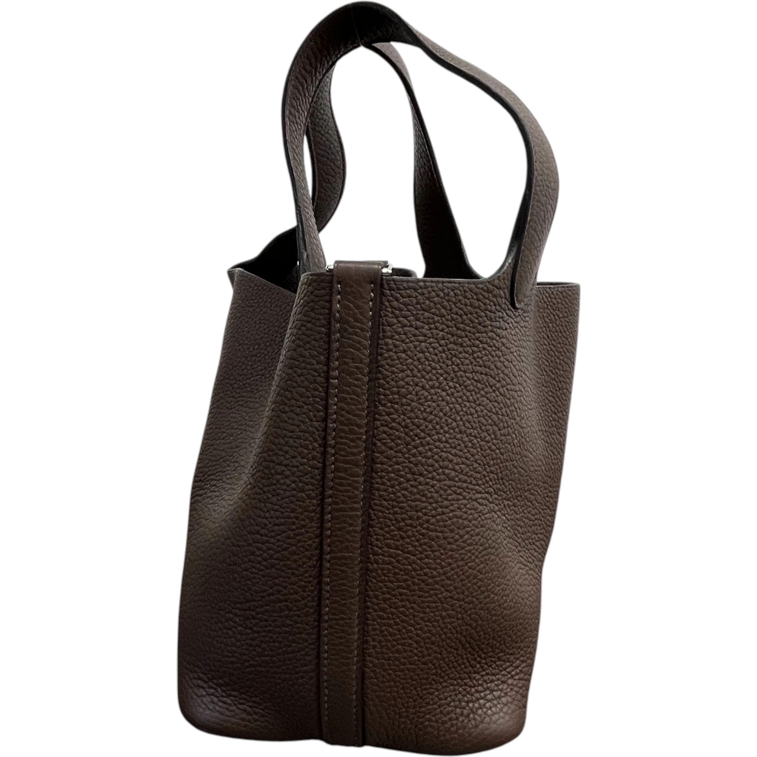 Women's Picotin 18 Clemence Bag Brown - Image 6