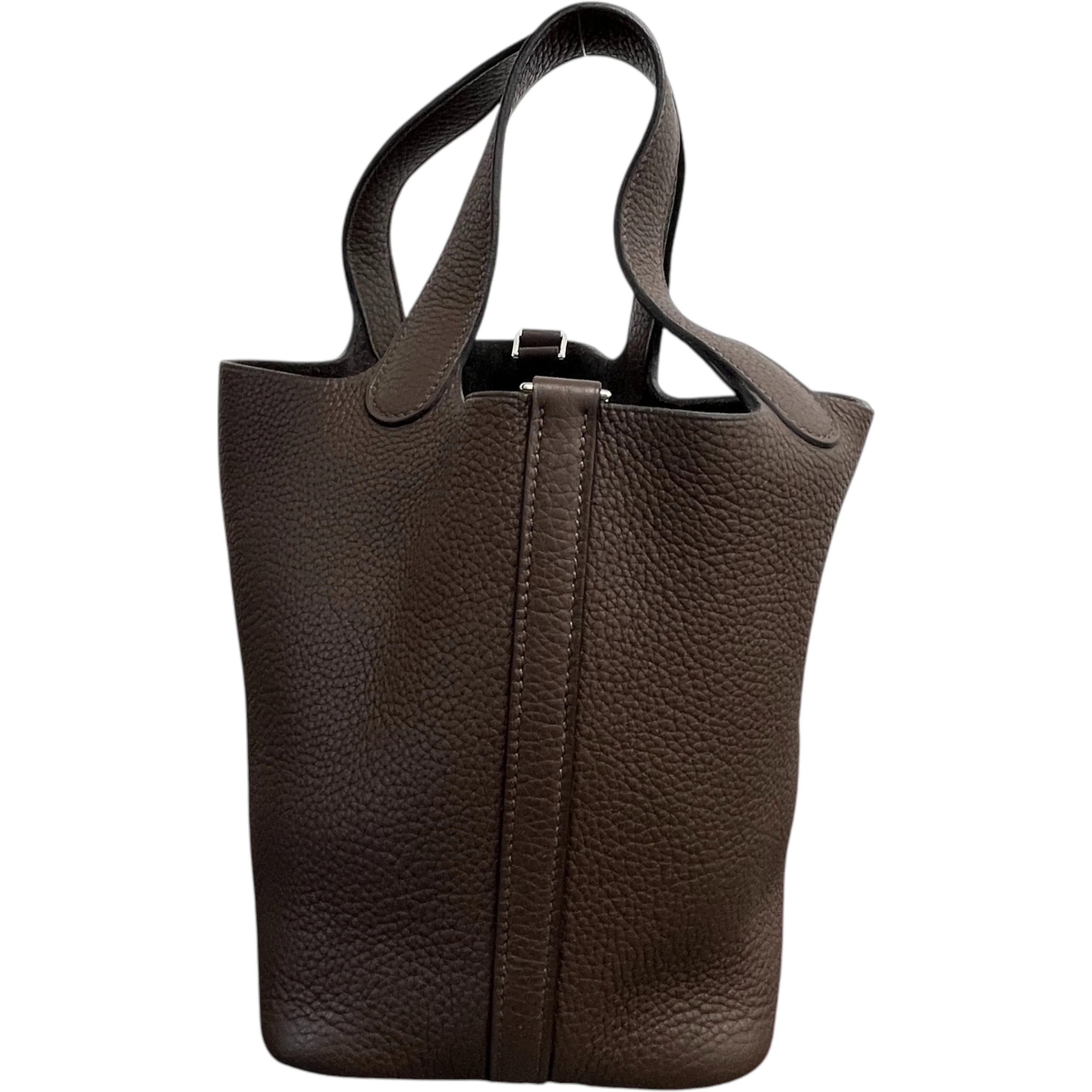 Women's Picotin 18 Clemence Bag Brown - Image 7