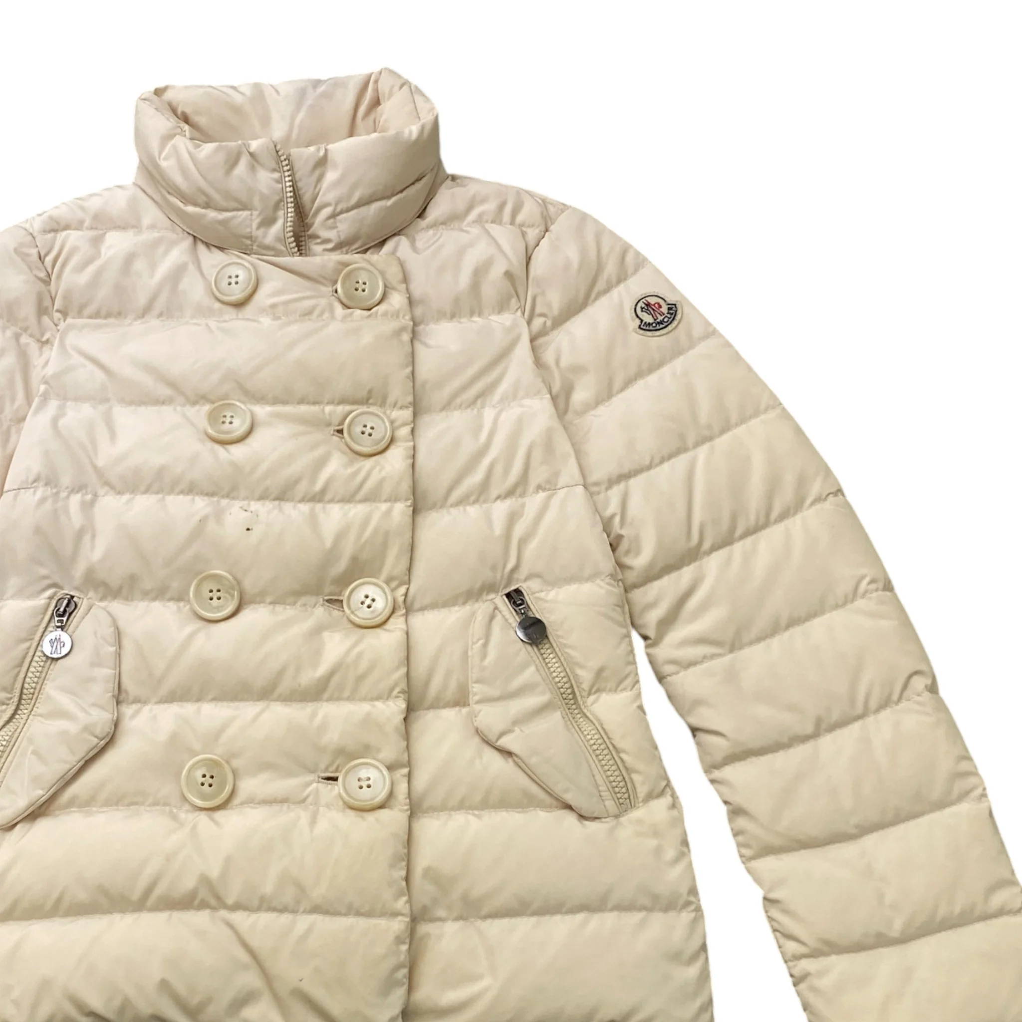 Women's Plane Down Jacket Cream Size 1 / UK 10 - Image 3