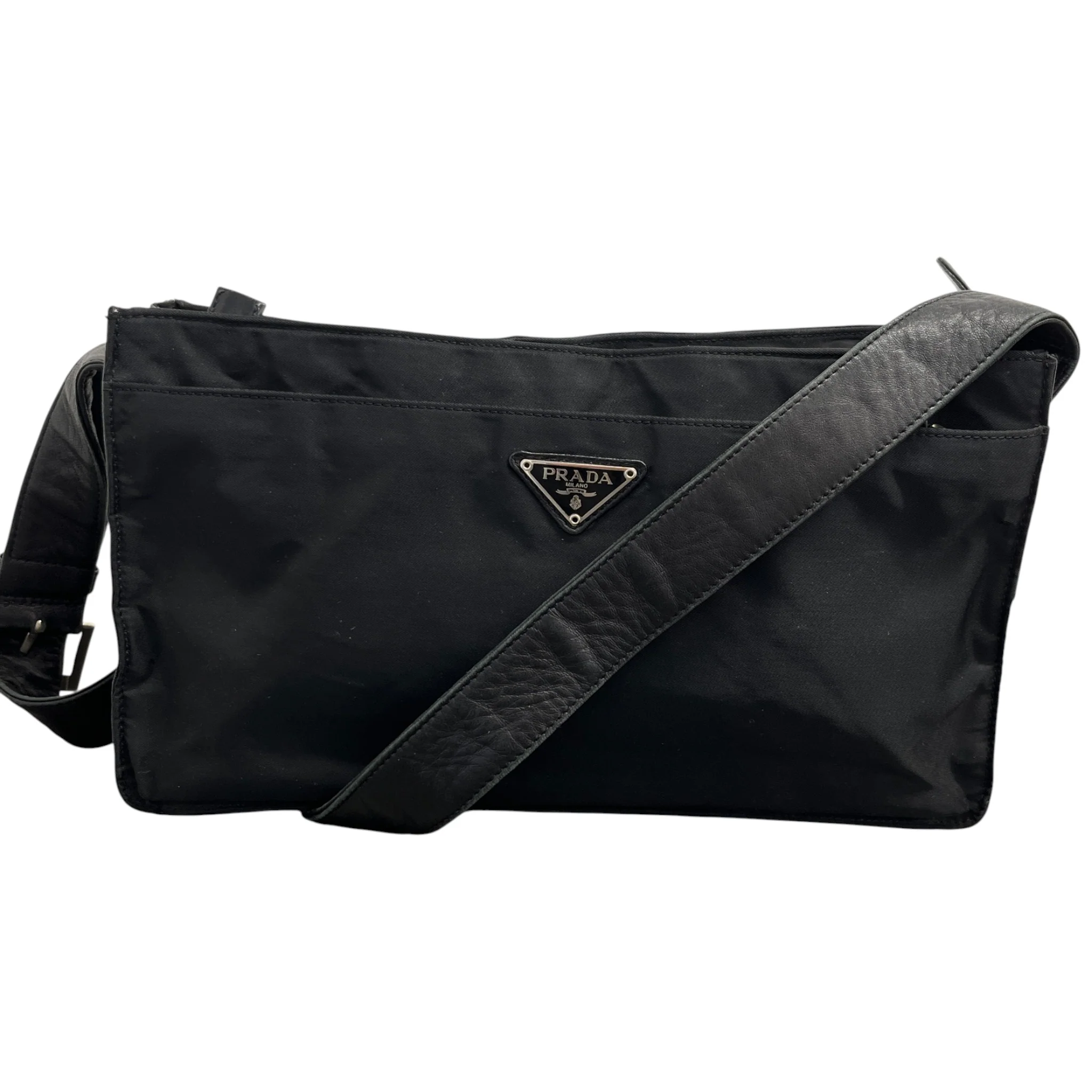 Women's Plaque Logo Bag Black