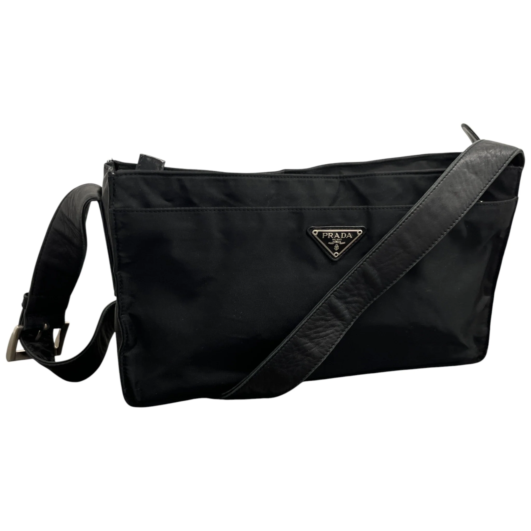 Women's Plaque Logo Bag Black - Image 5