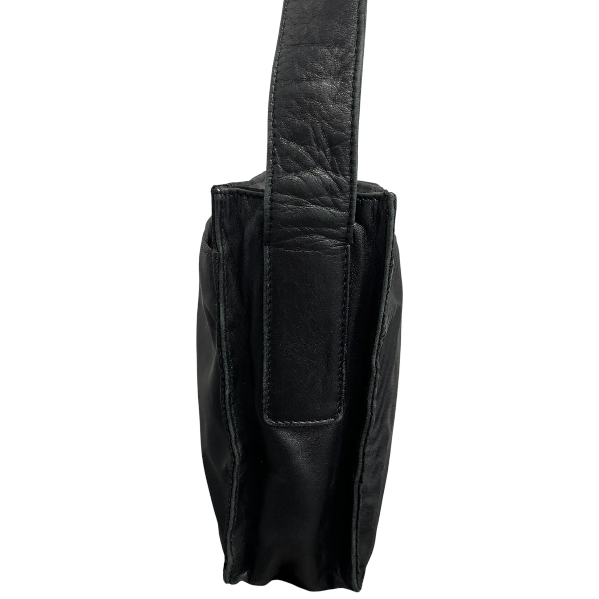 Women's Plaque Logo Bag Black - Image 6
