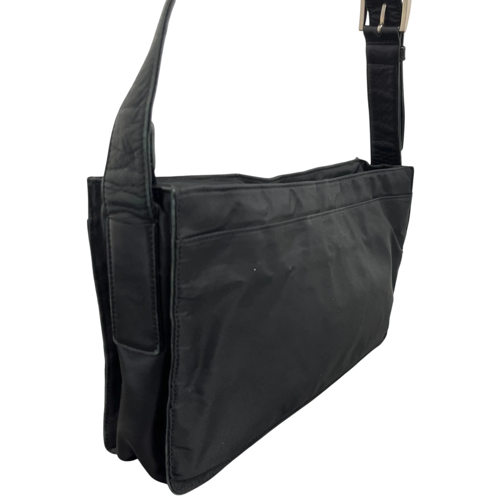Women's Plaque Logo Bag Black - Image 8