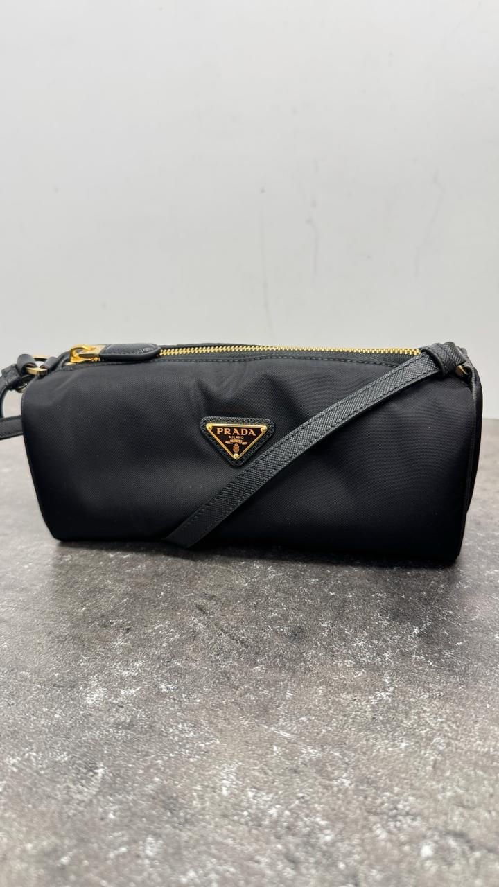 Women's Plaque Logo Handbag Black - Image 15