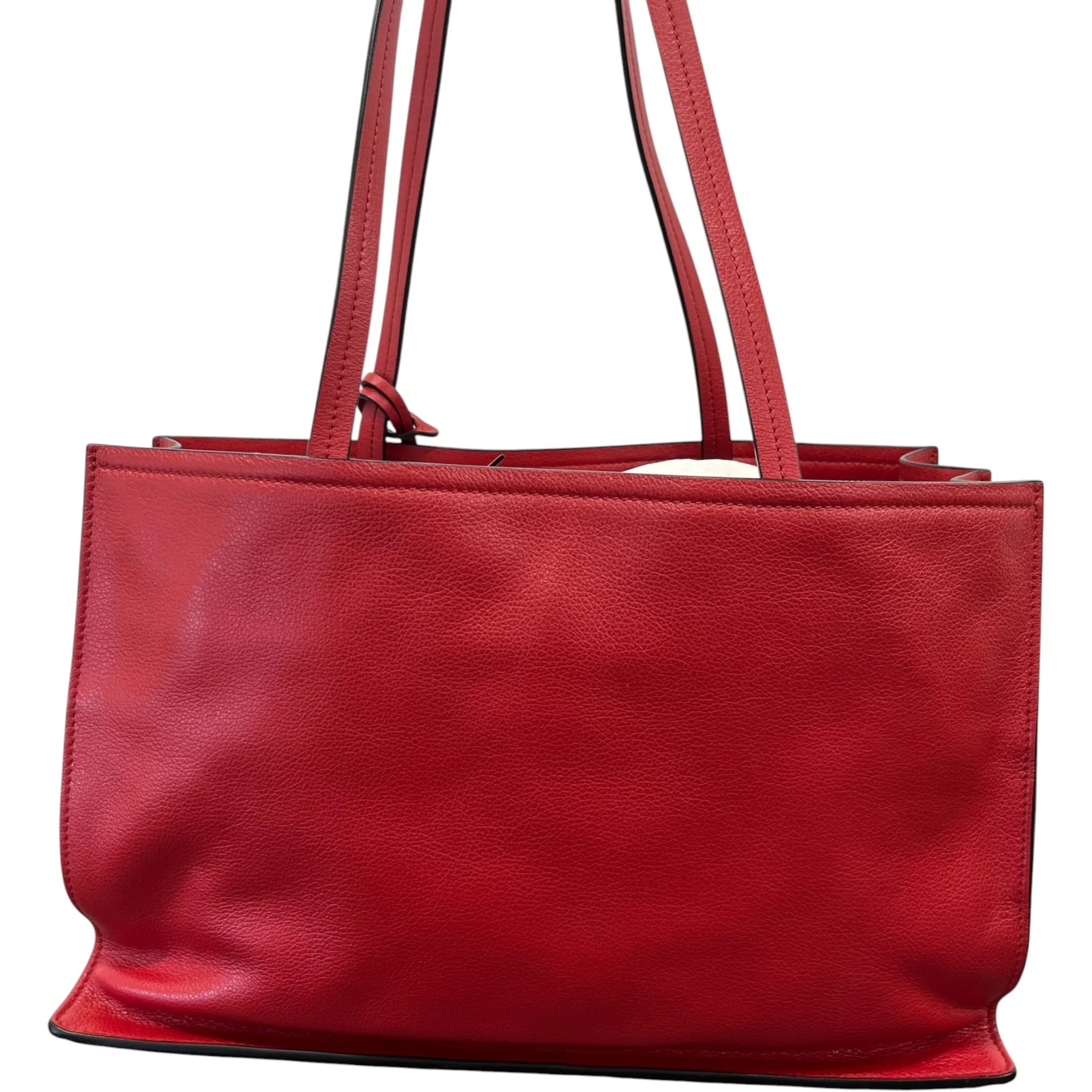 Women's Plaque Logo Handbag Red - Image 3