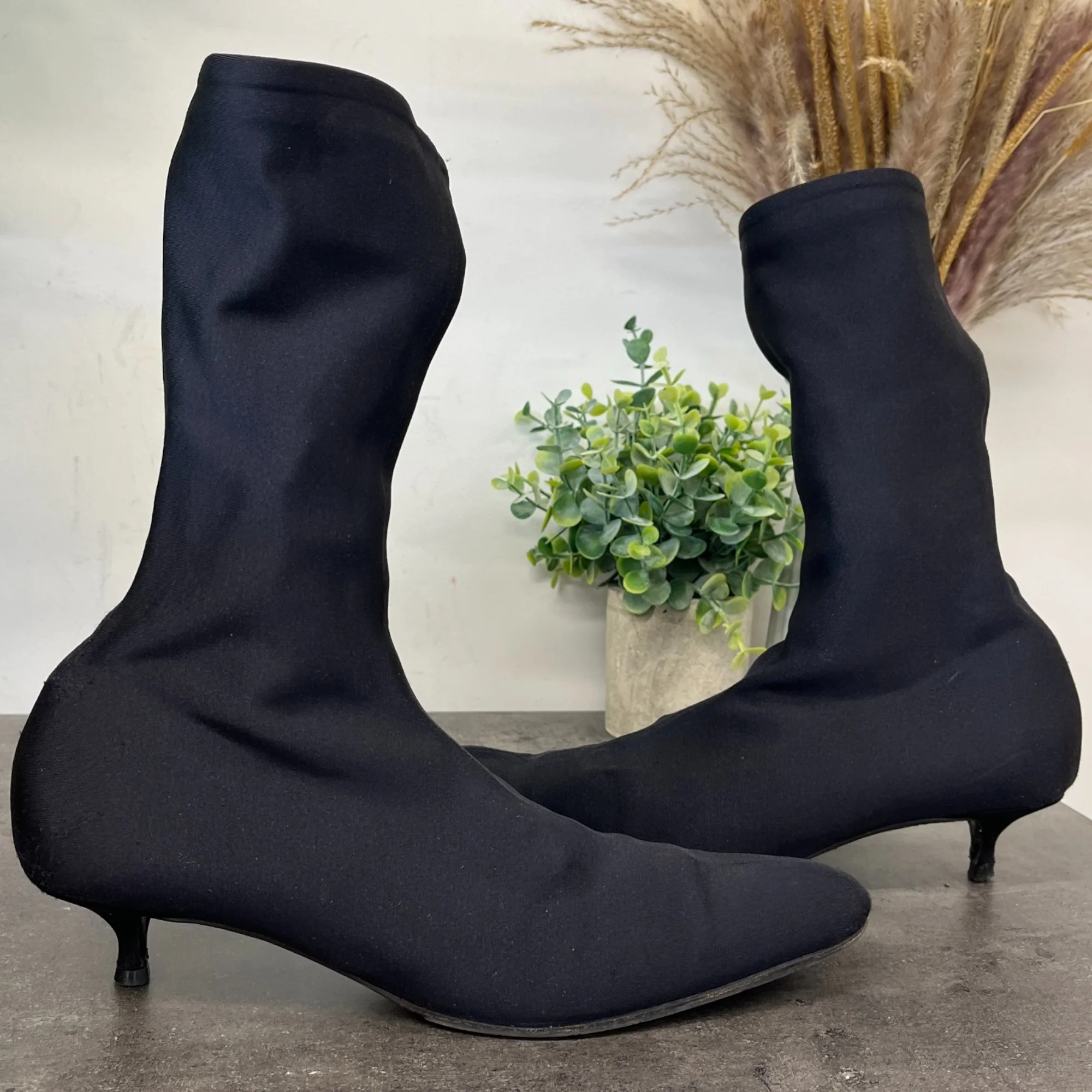 Women's Pointed Toe Kitten Heels Black Size EU 37 / UK 4 - Image 11