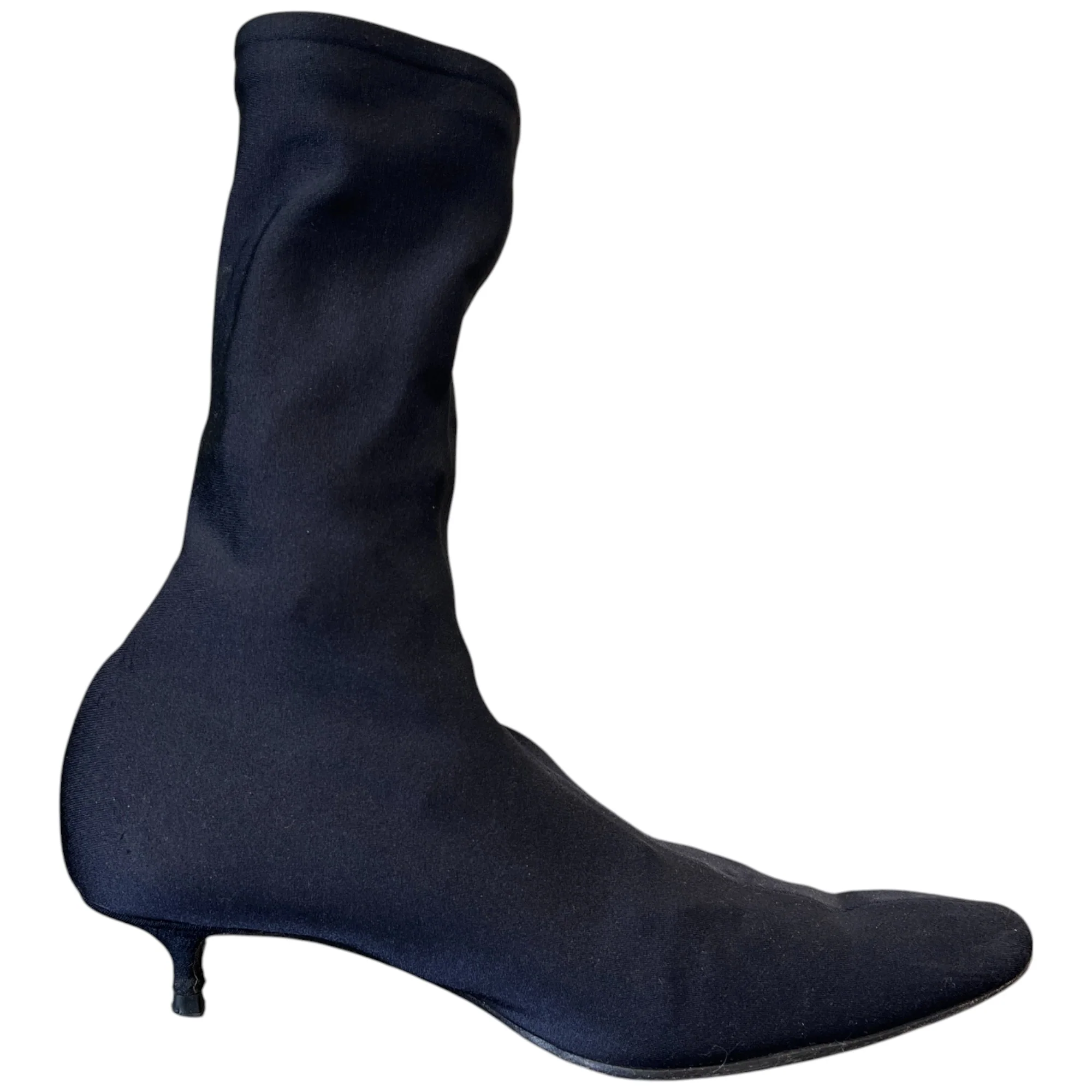 Women's Pointed Toe Kitten Heels Black Size EU 37 / UK 4 - Image 4