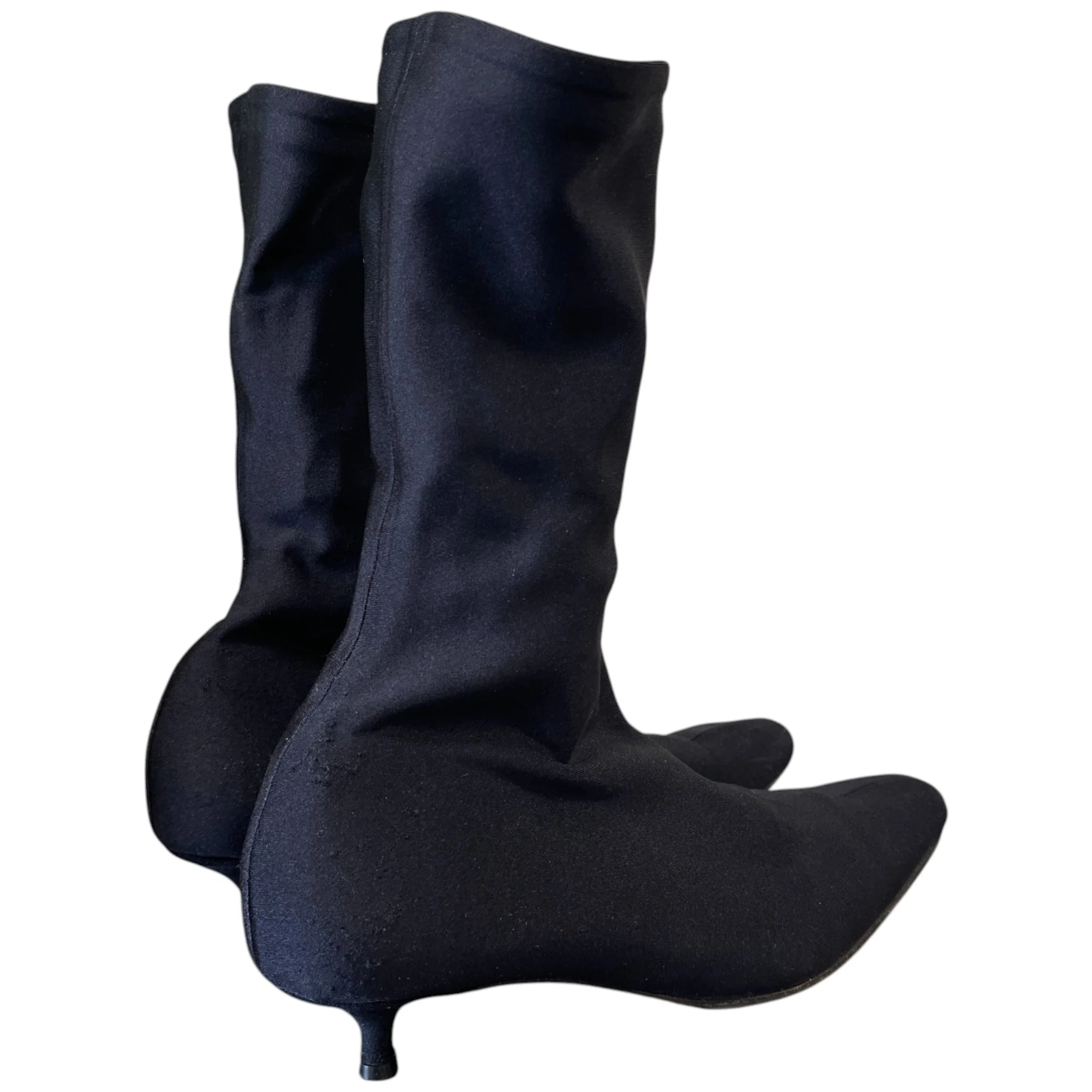 Women's Pointed Toe Kitten Heels Black Size EU 37 / UK 4 - Image 9