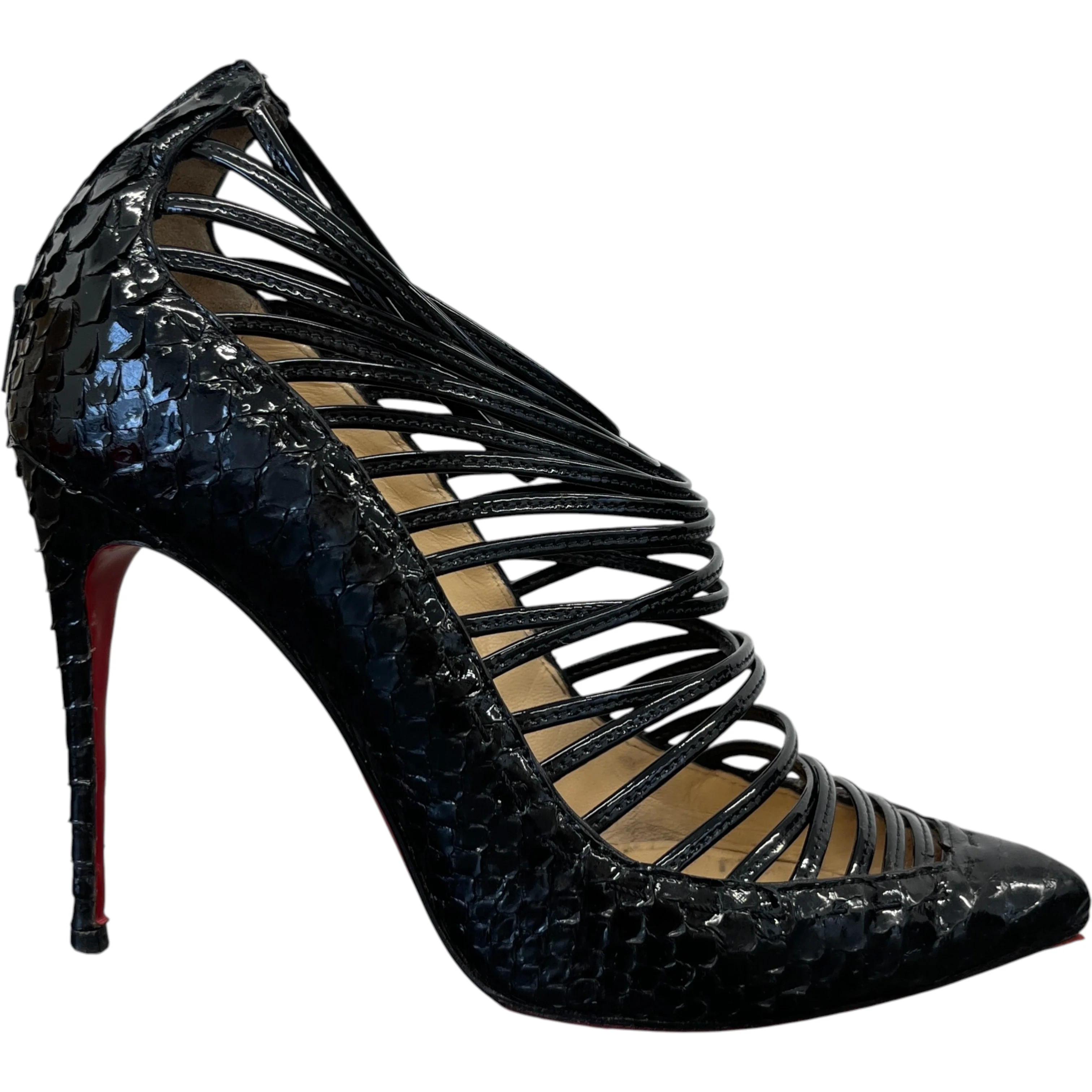 Women's Python Gortik Heels Black Size EU 36.5 / UK 3.5