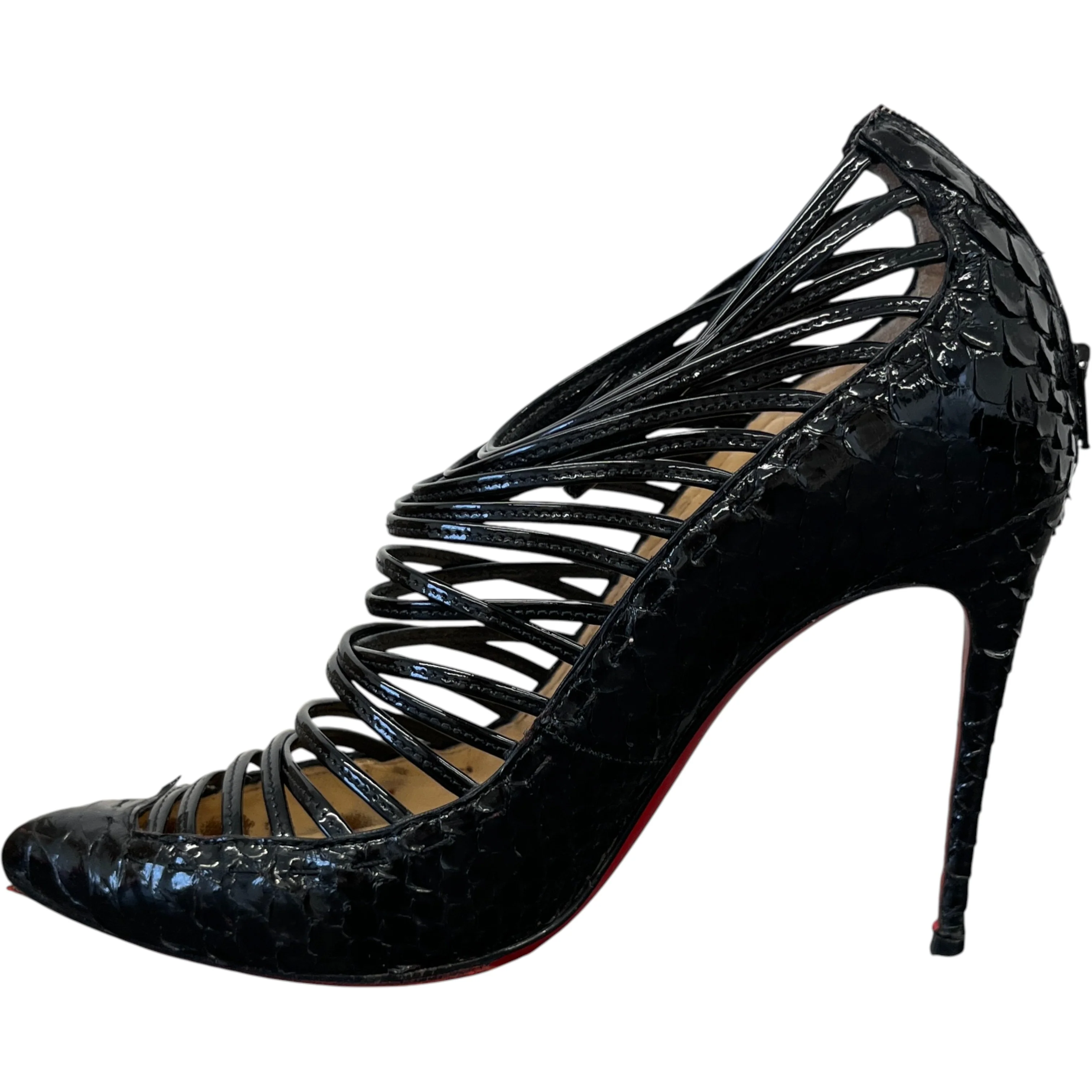 Women's Python Gortik Heels Black Size EU 36.5 / UK 3.5 - Image 2
