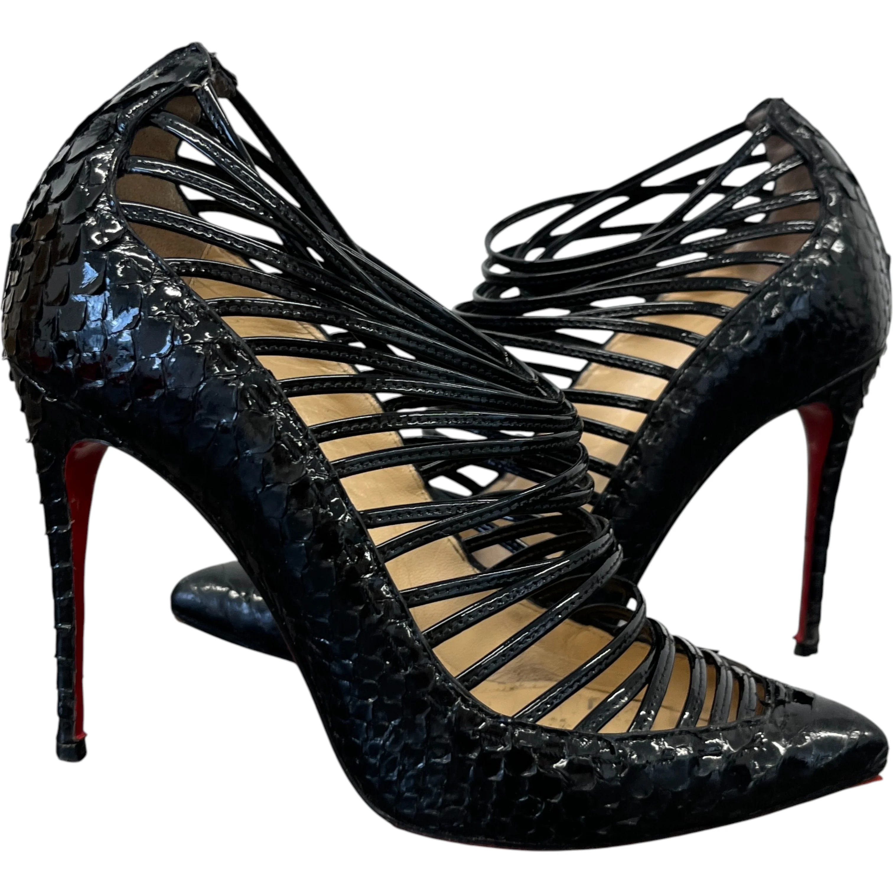Women's Python Gortik Heels Black Size EU 36.5 / UK 3.5 - Image 3