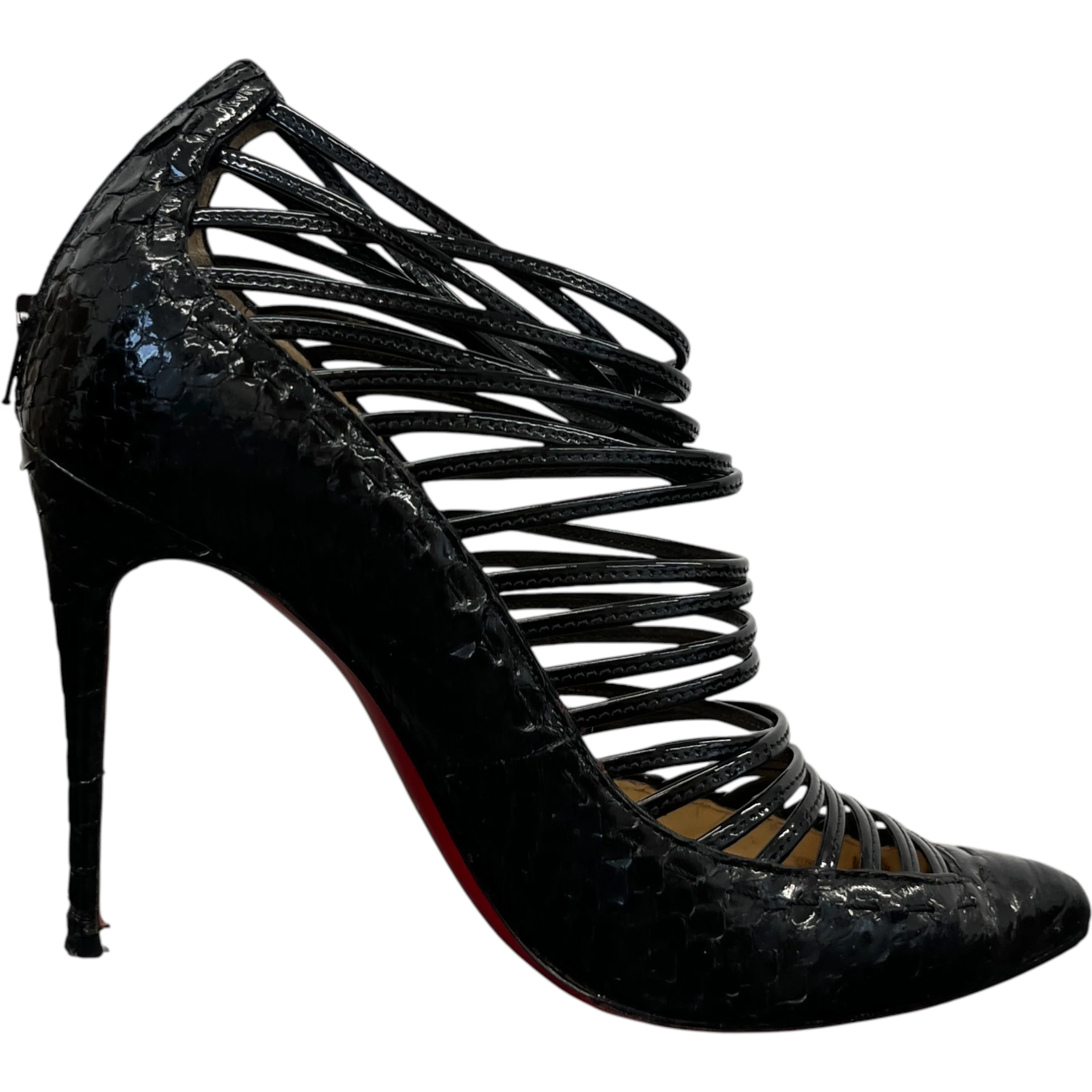 Women's Python Gortik Heels Black Size EU 36.5 / UK 3.5 - Image 4