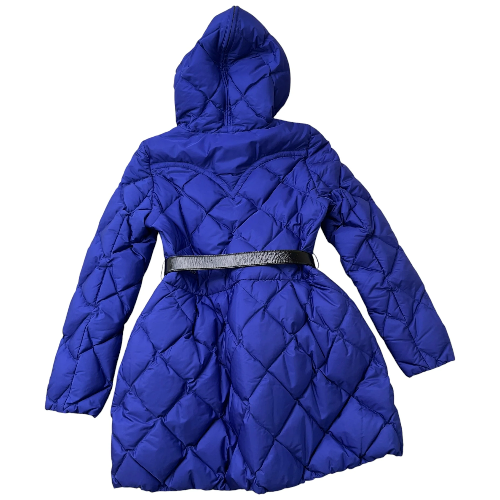 Women's Quilted Belted Down Jacket Purple Size IT 38 / UK 6 - Image 2