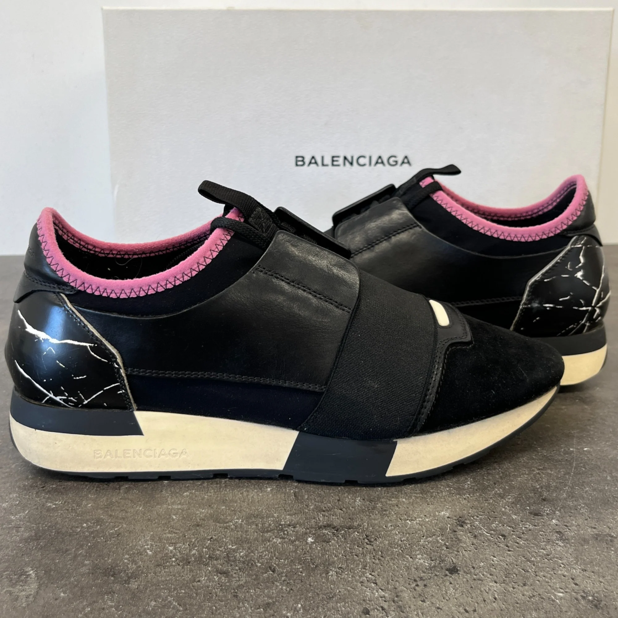 Women's Race Runner Low Trainers Black Size EU 38 / UK 5 - Image 14