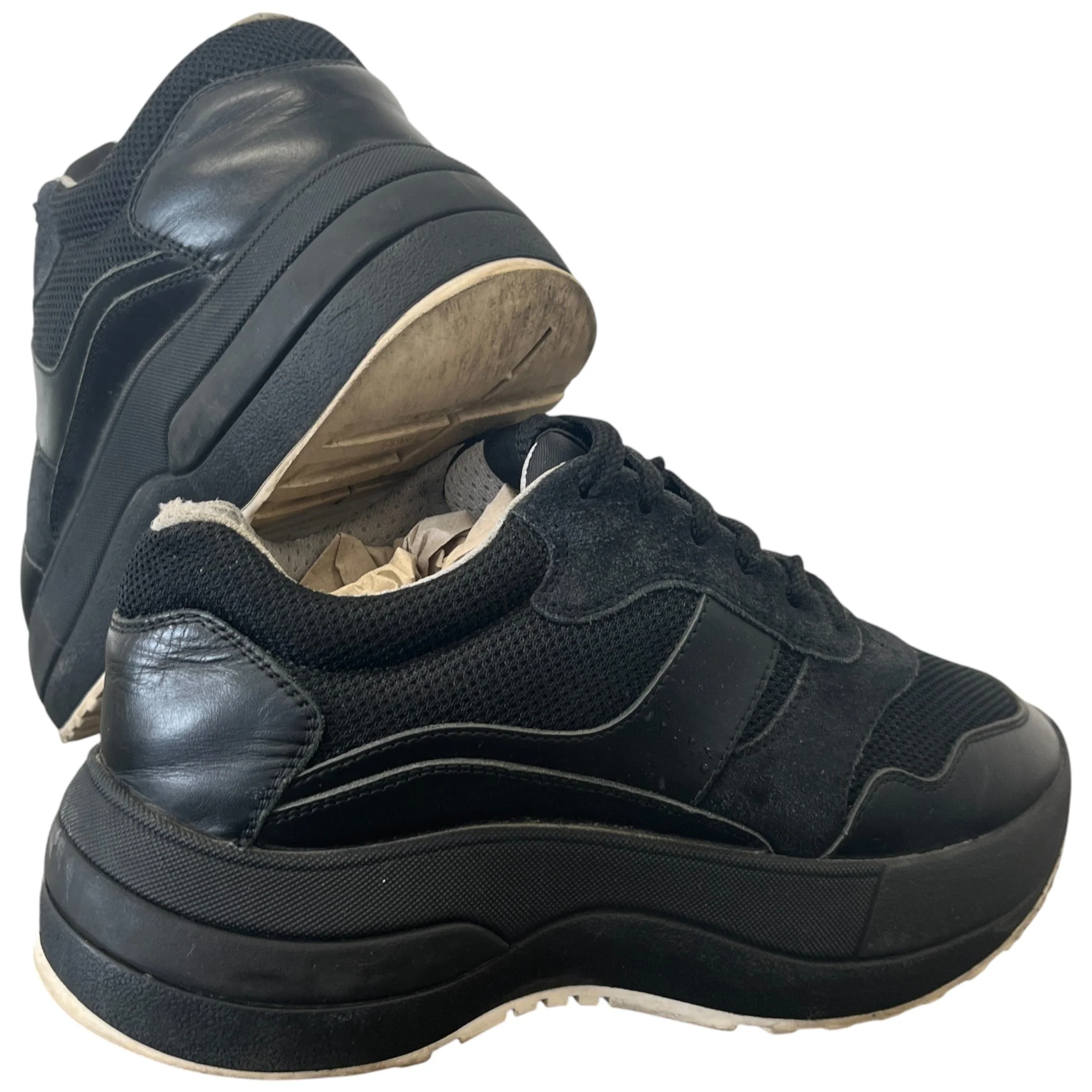 Women's Racer Low Trainers Black Size EU 35 / UK 2 - Image 10