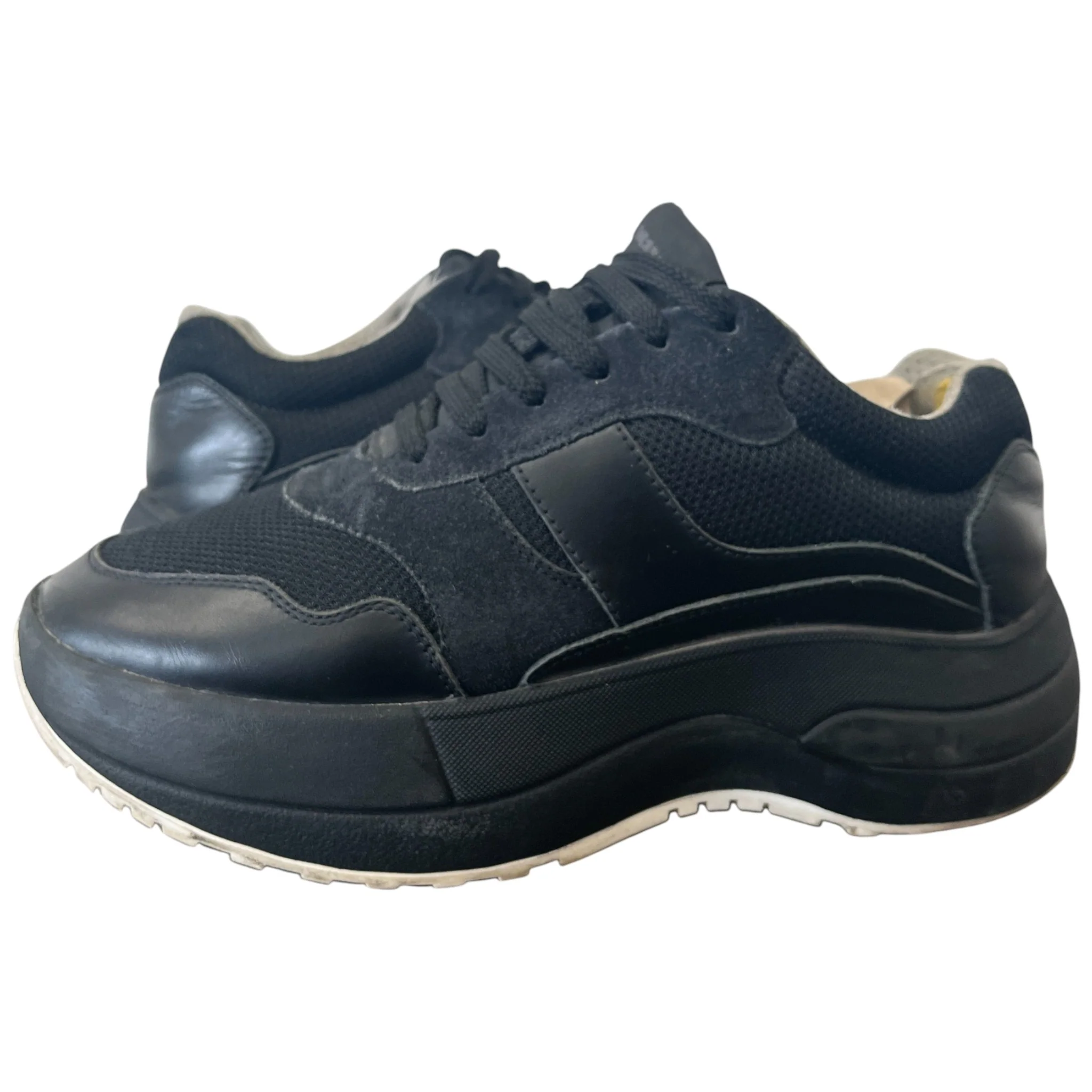 Women's Racer Low Trainers Black Size EU 35 / UK 2 - Image 3
