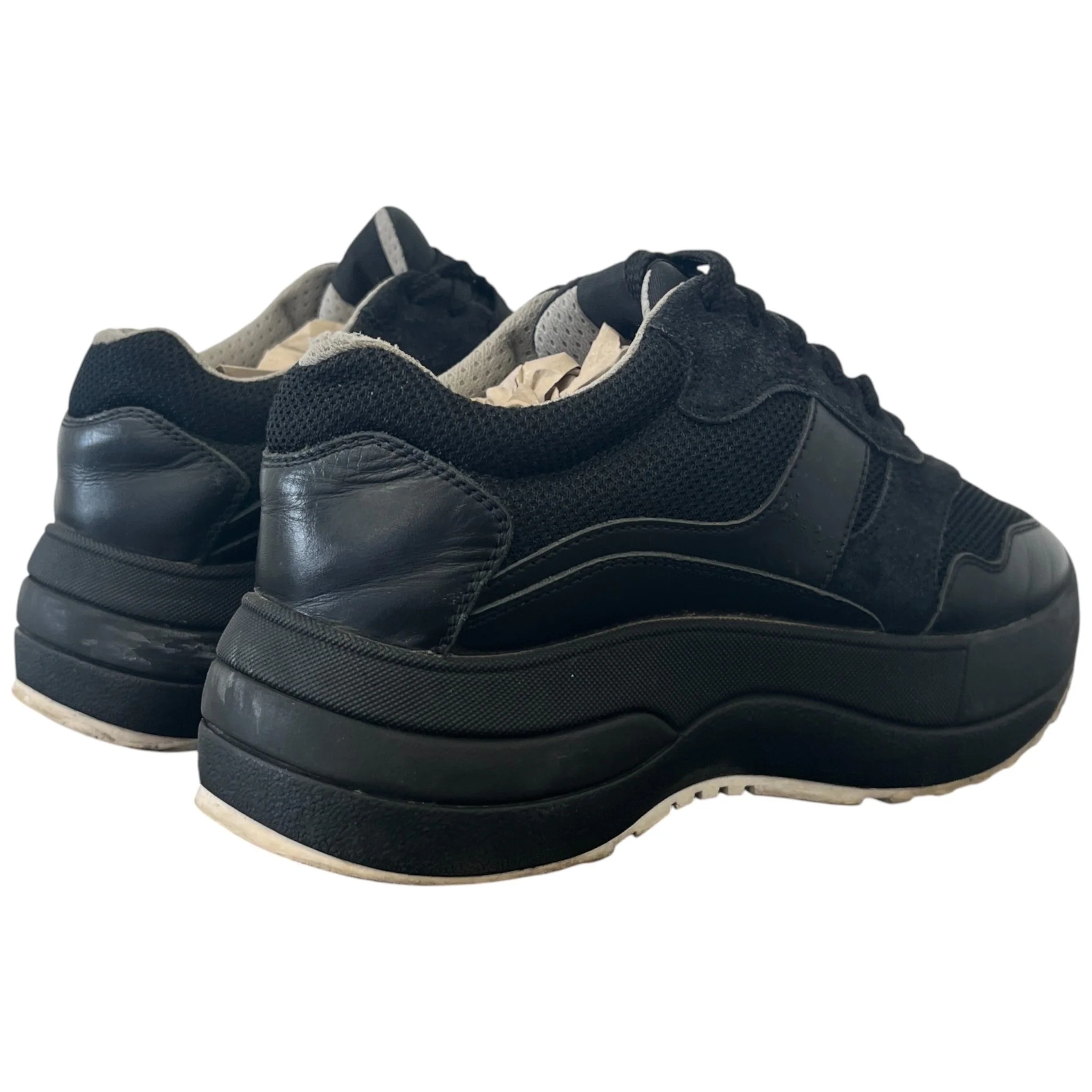 Women's Racer Low Trainers Black Size EU 35 / UK 2 - Image 9