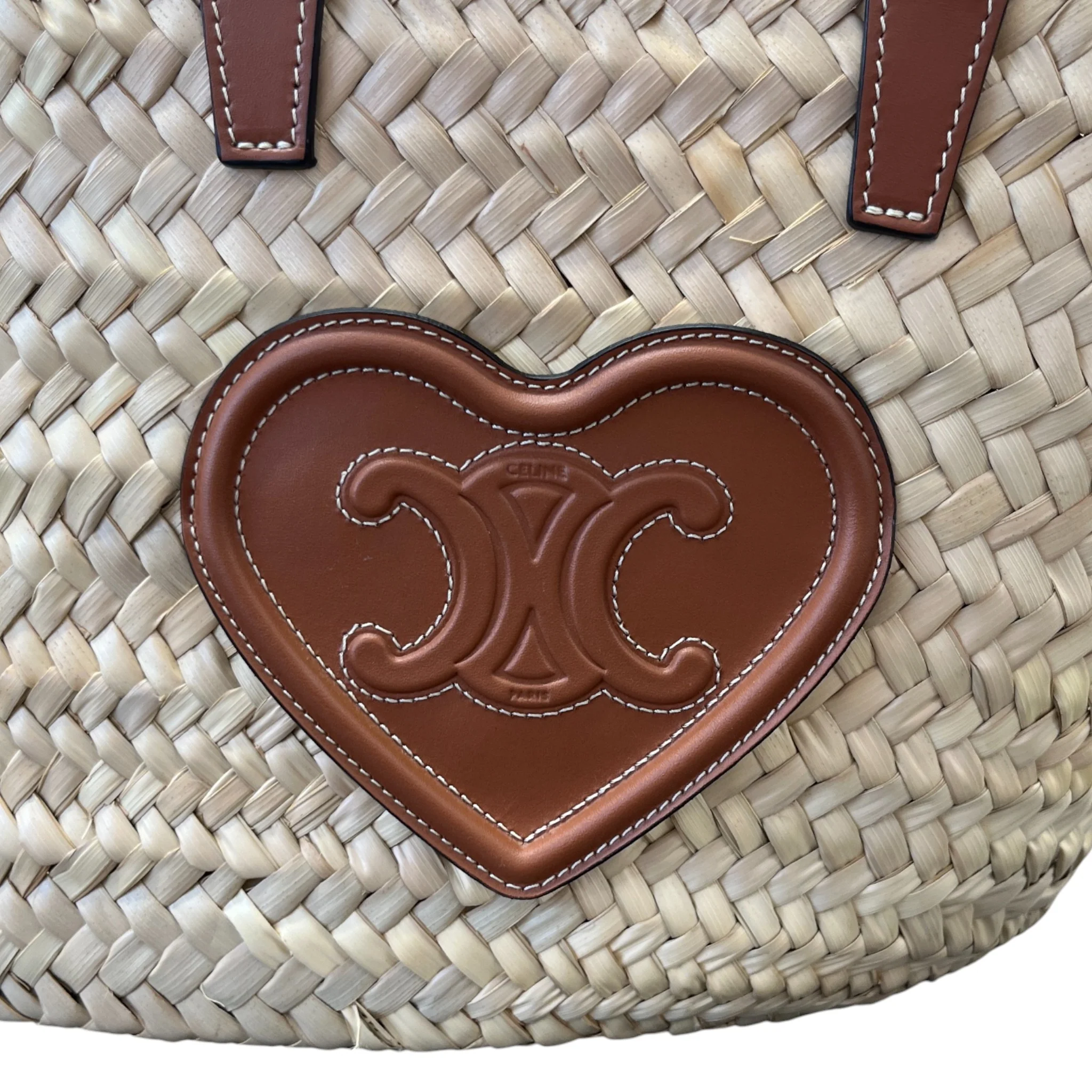 Women's Raffier Panier Teen Triomphe Basket Bag Brown - Image 11
