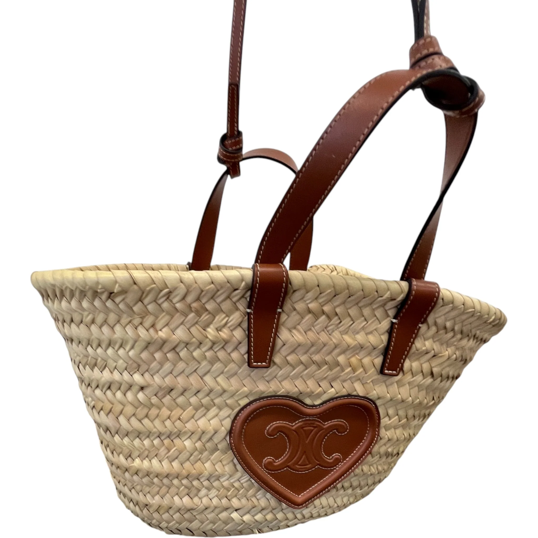 Women's Raffier Panier Teen Triomphe Basket Bag Brown - Image 4