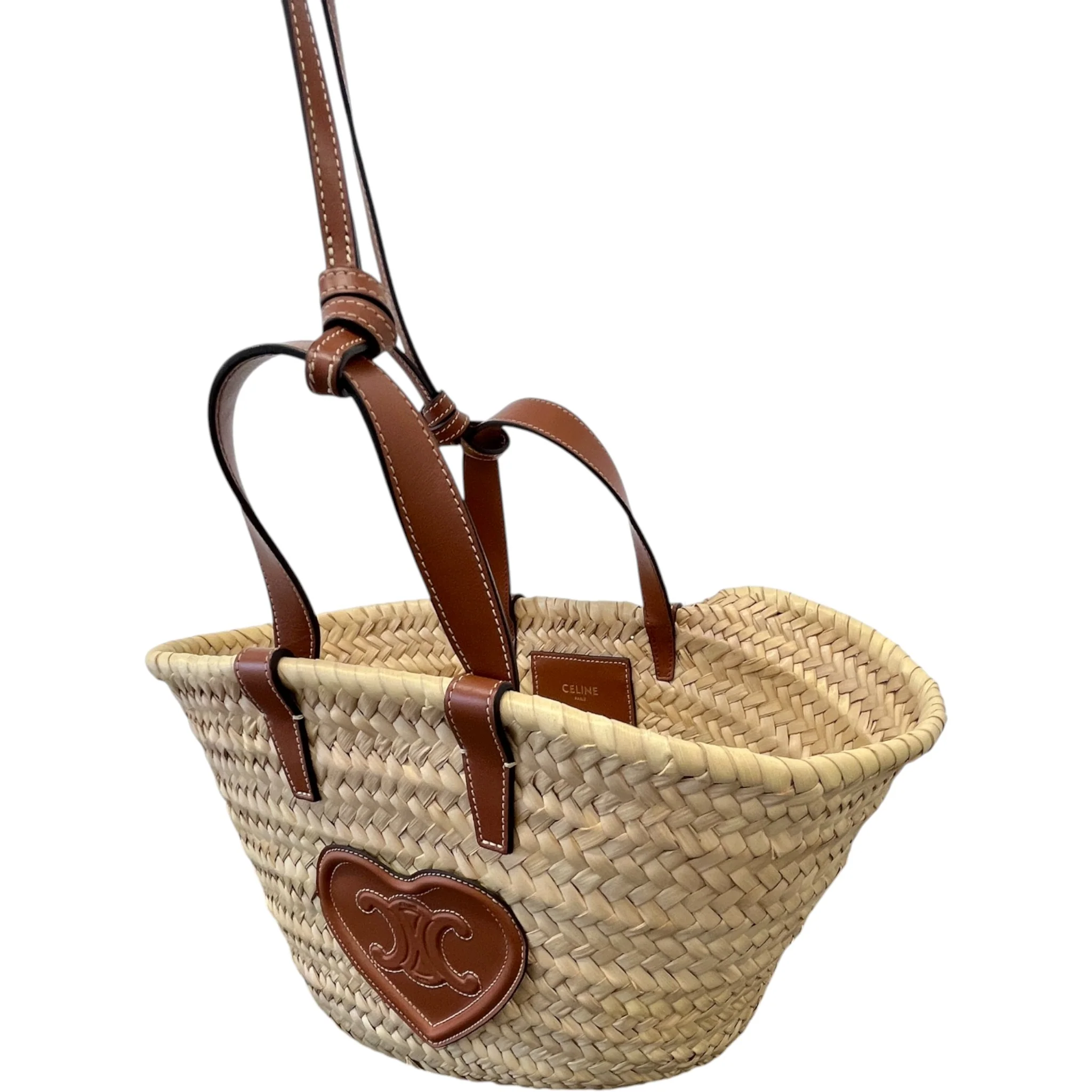 Women's Raffier Panier Teen Triomphe Basket Bag Brown - Image 5