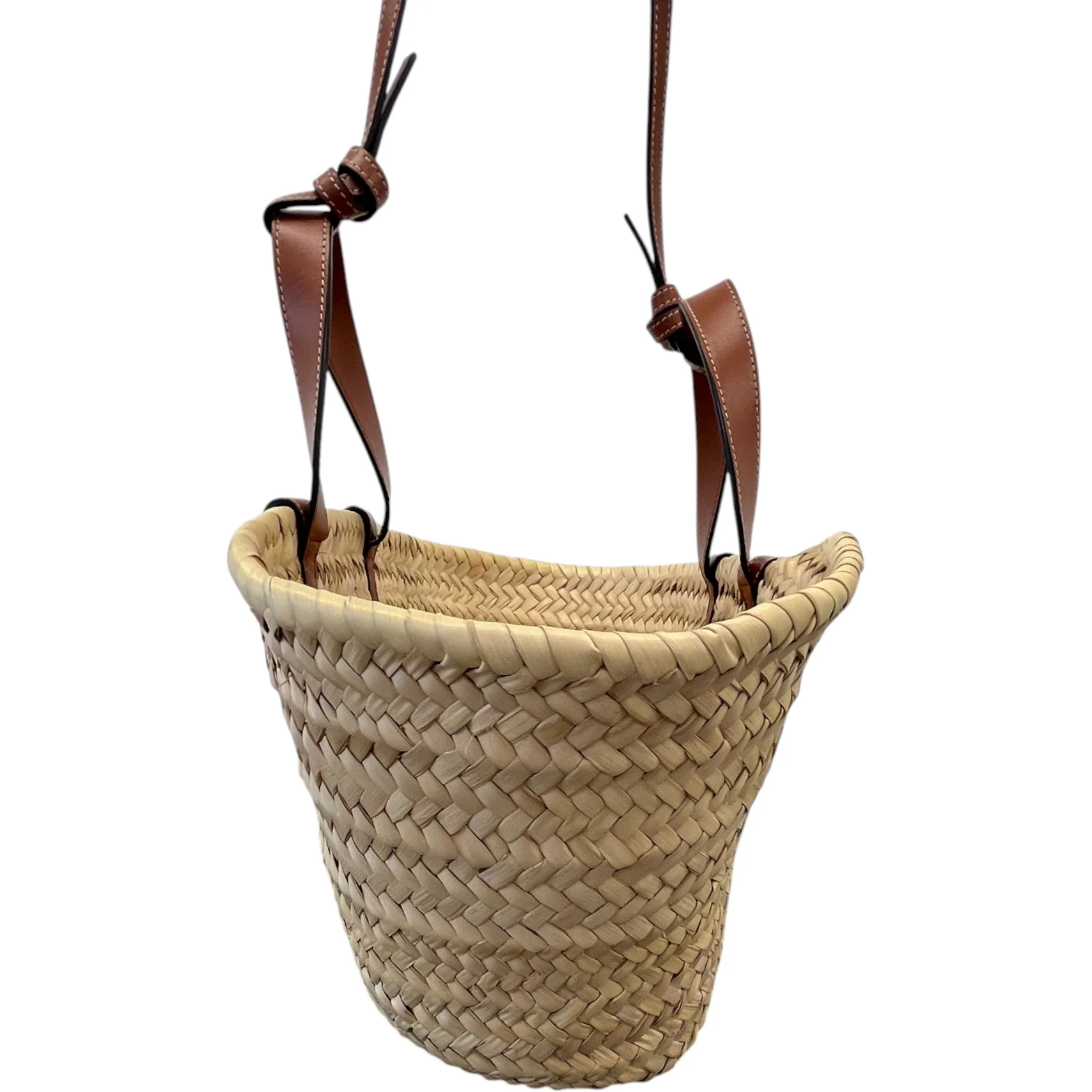 Women's Raffier Panier Teen Triomphe Basket Bag Brown - Image 6