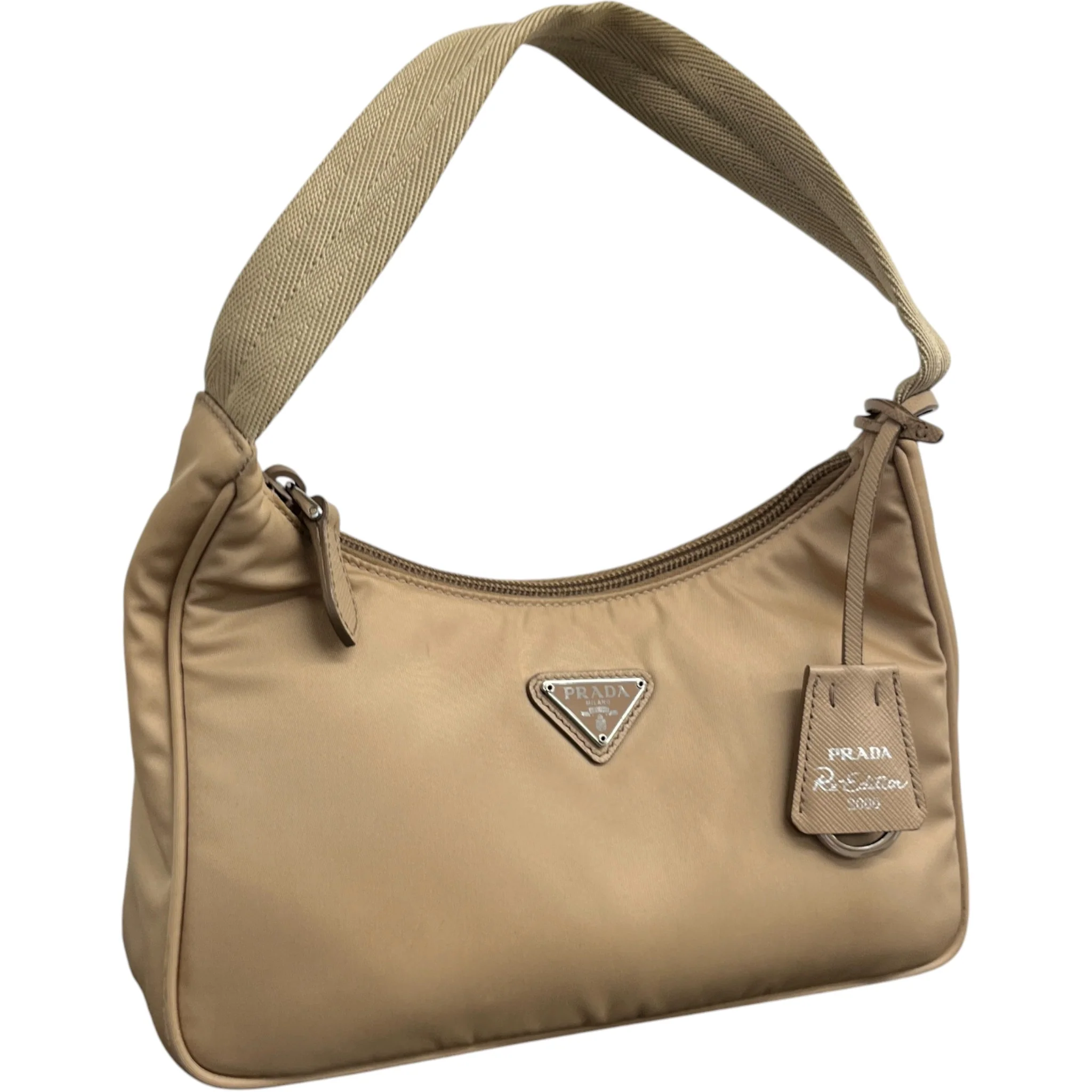 Women's Re-Edition 2000 Handbag Beige - Image 4