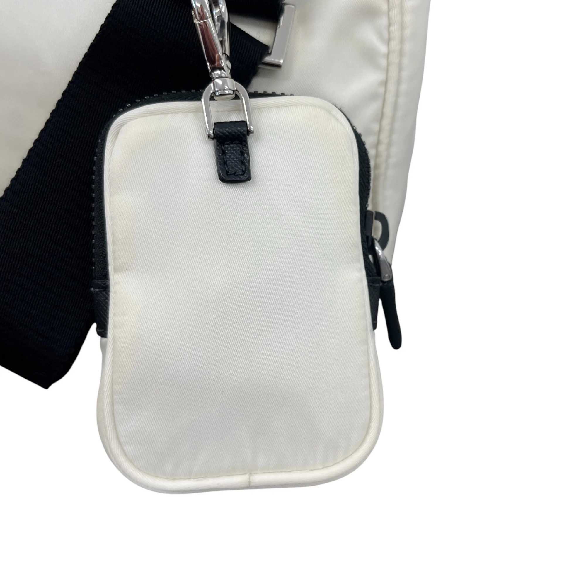 Women's Re-Edition Plaque Logo Handbag White - Image 10