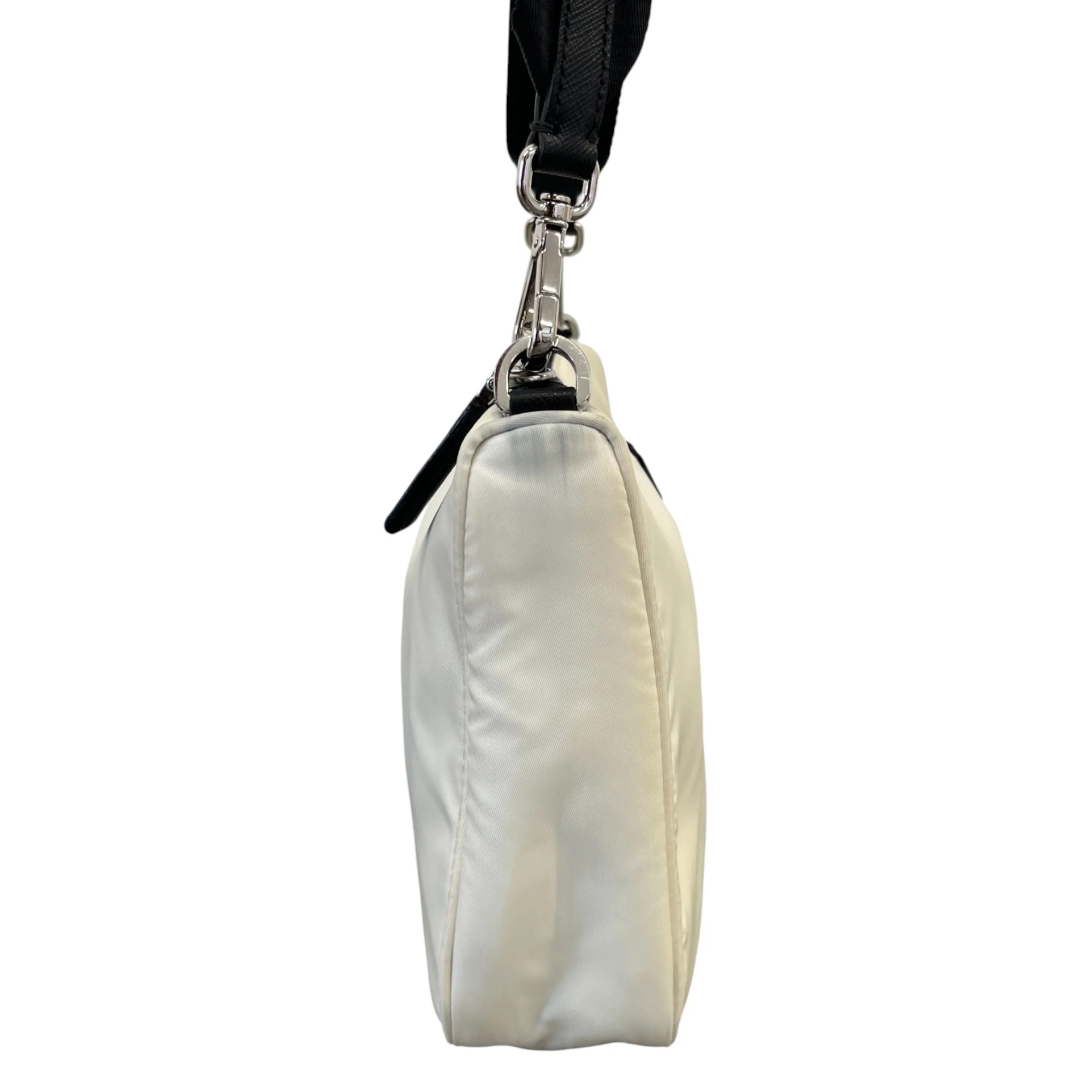 Women's Re-Edition Plaque Logo Handbag White - Image 5