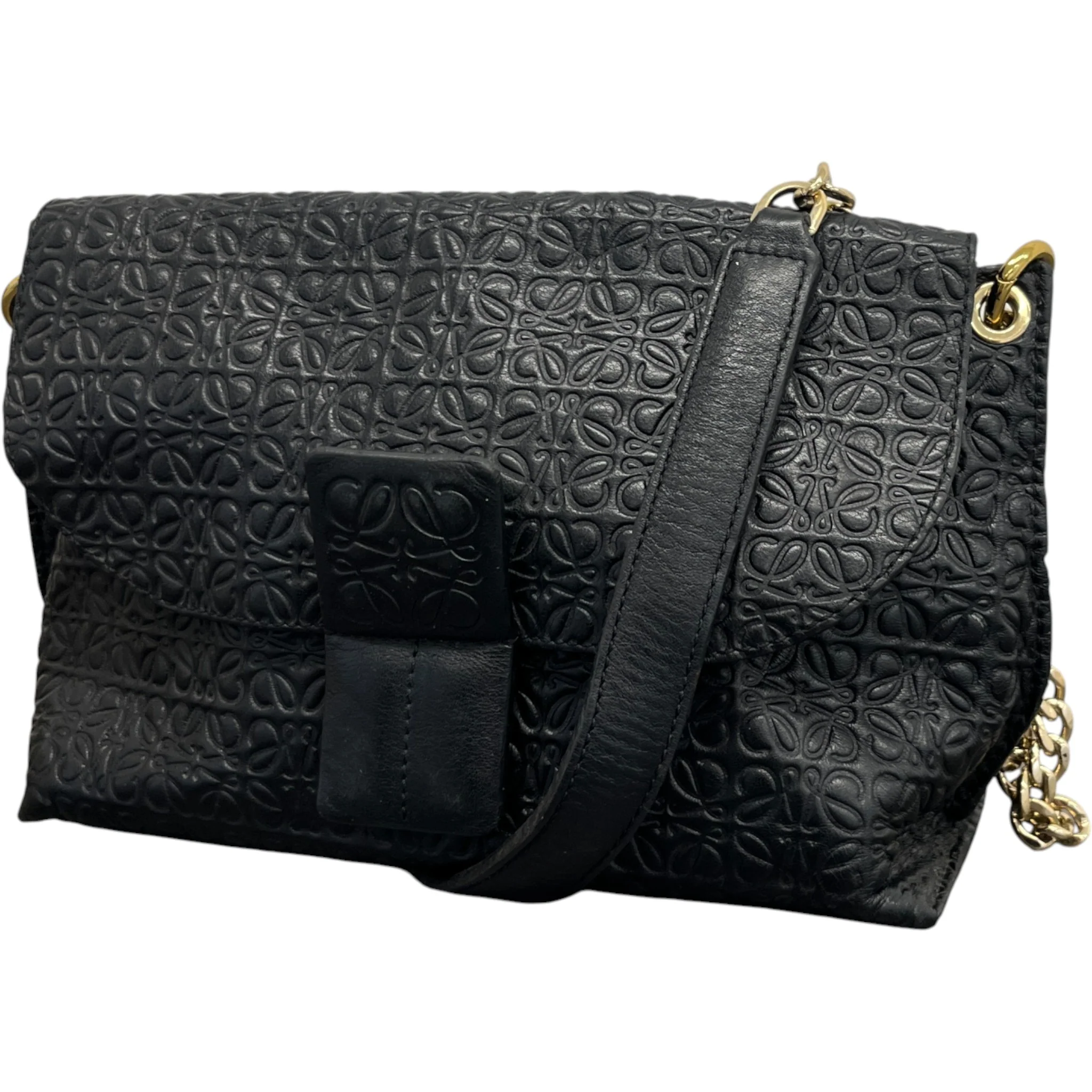 Women's Repeat Anagram Avenue Bag Black - Image 5