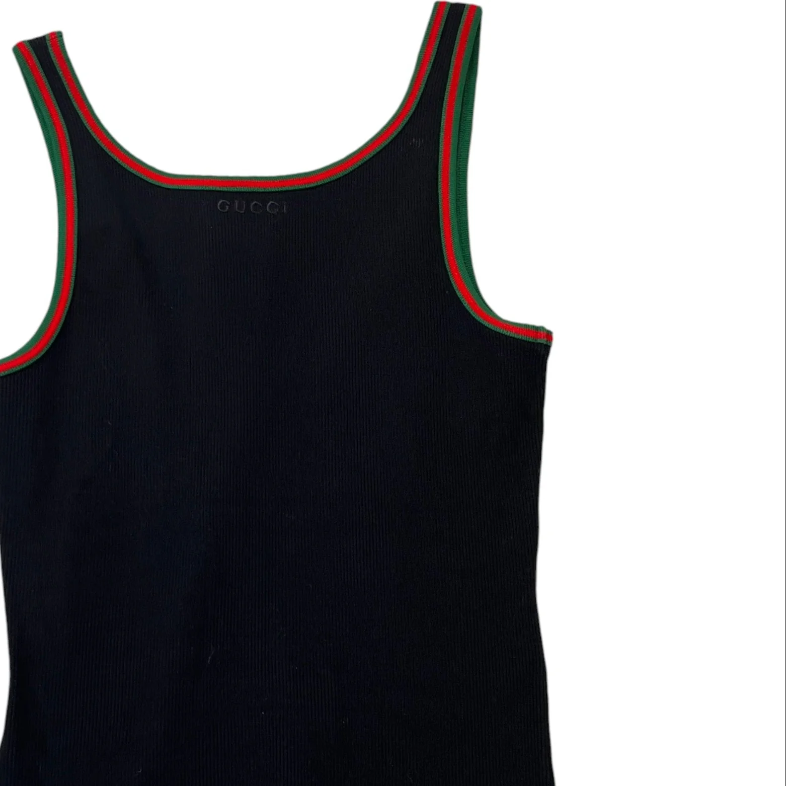 Women's Rib Tank Top With Web Vest Black Size M - Image 4