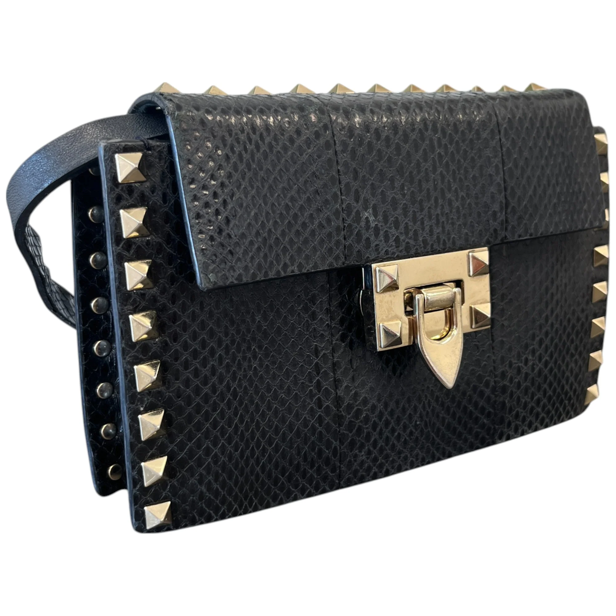 Women's Rockstud Spike Clutch Black - Image 4