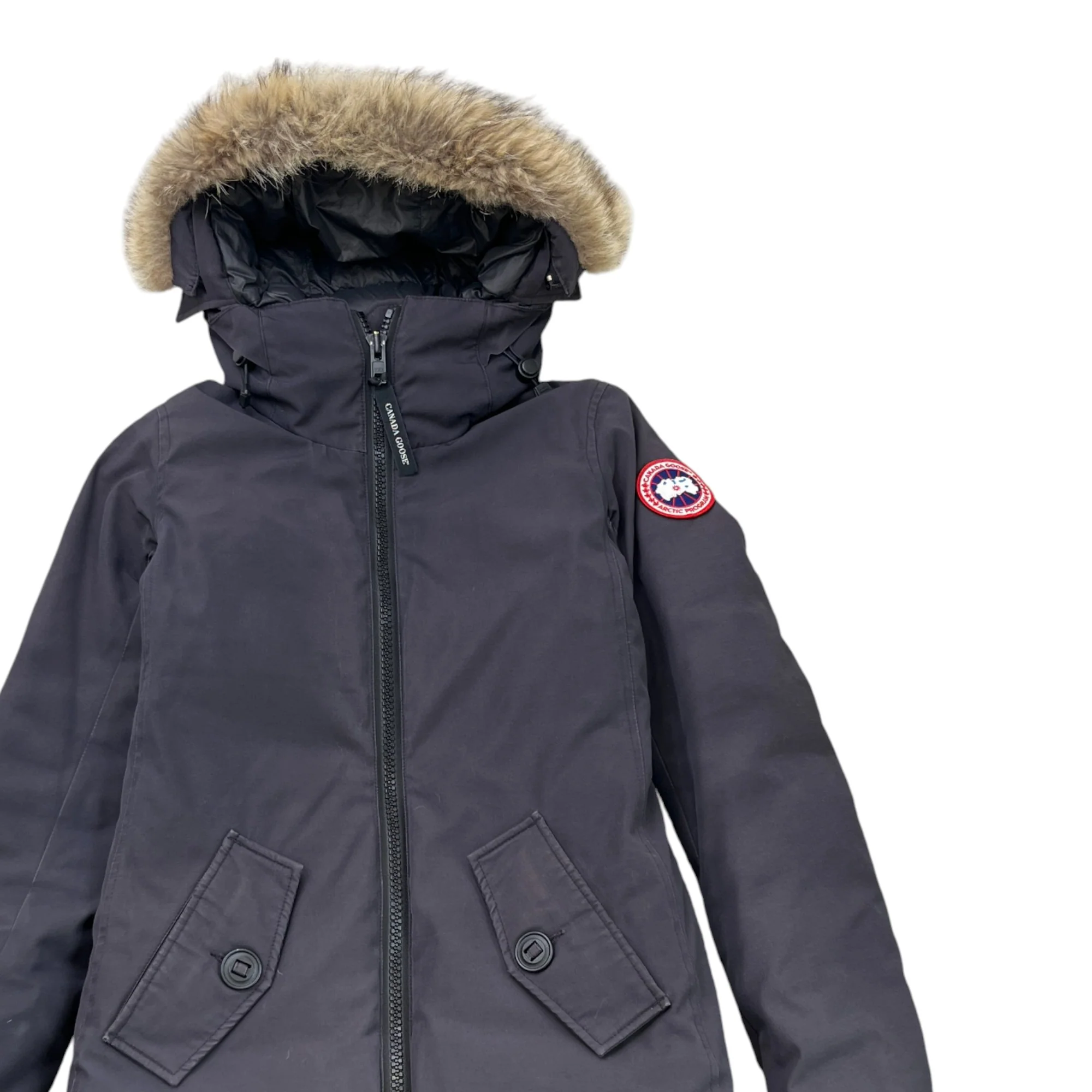 Women's Rosemont Parka Down Jacket Navy Size XS - Image 3