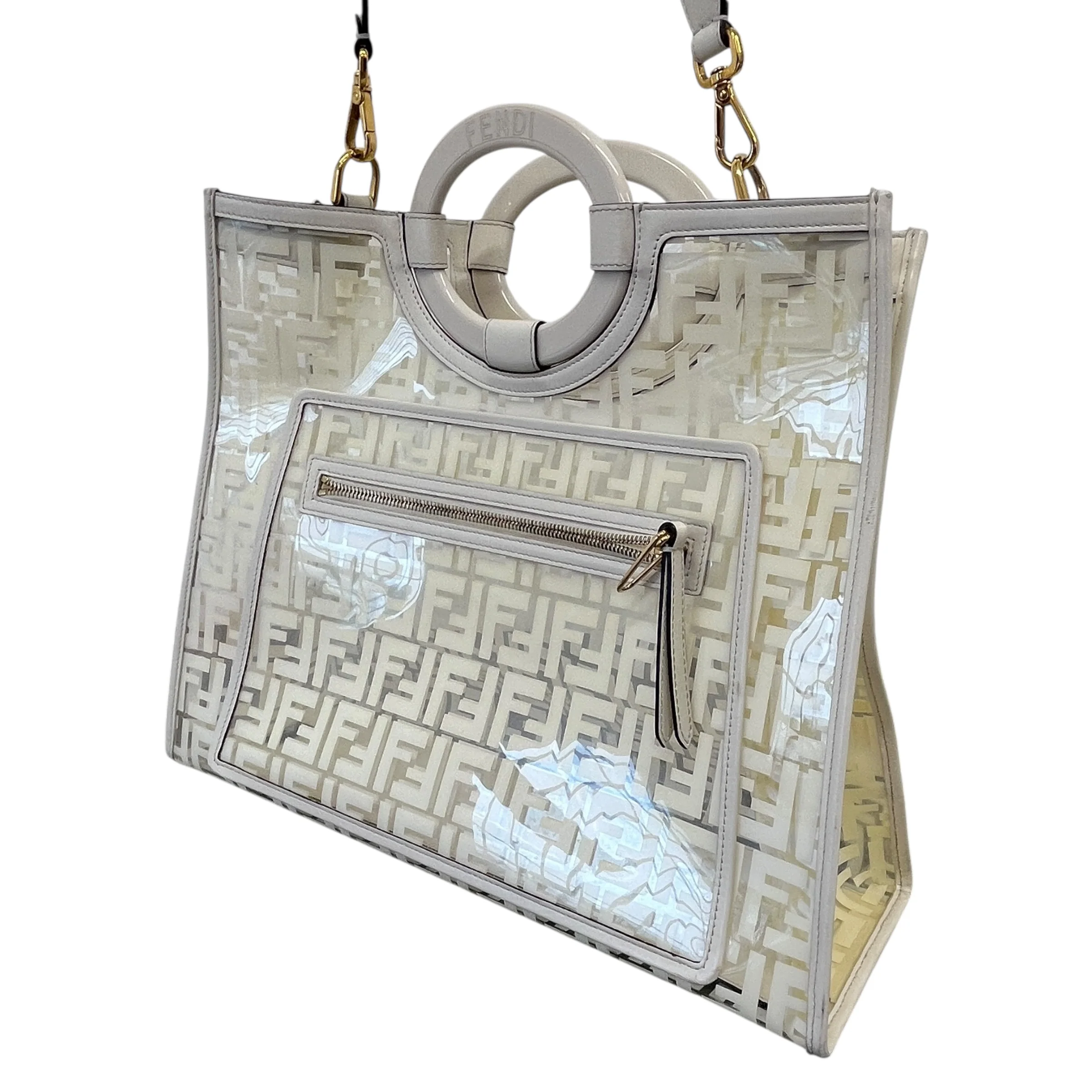 Women's Runaway Shopping Tote Bag Cream - Image 9