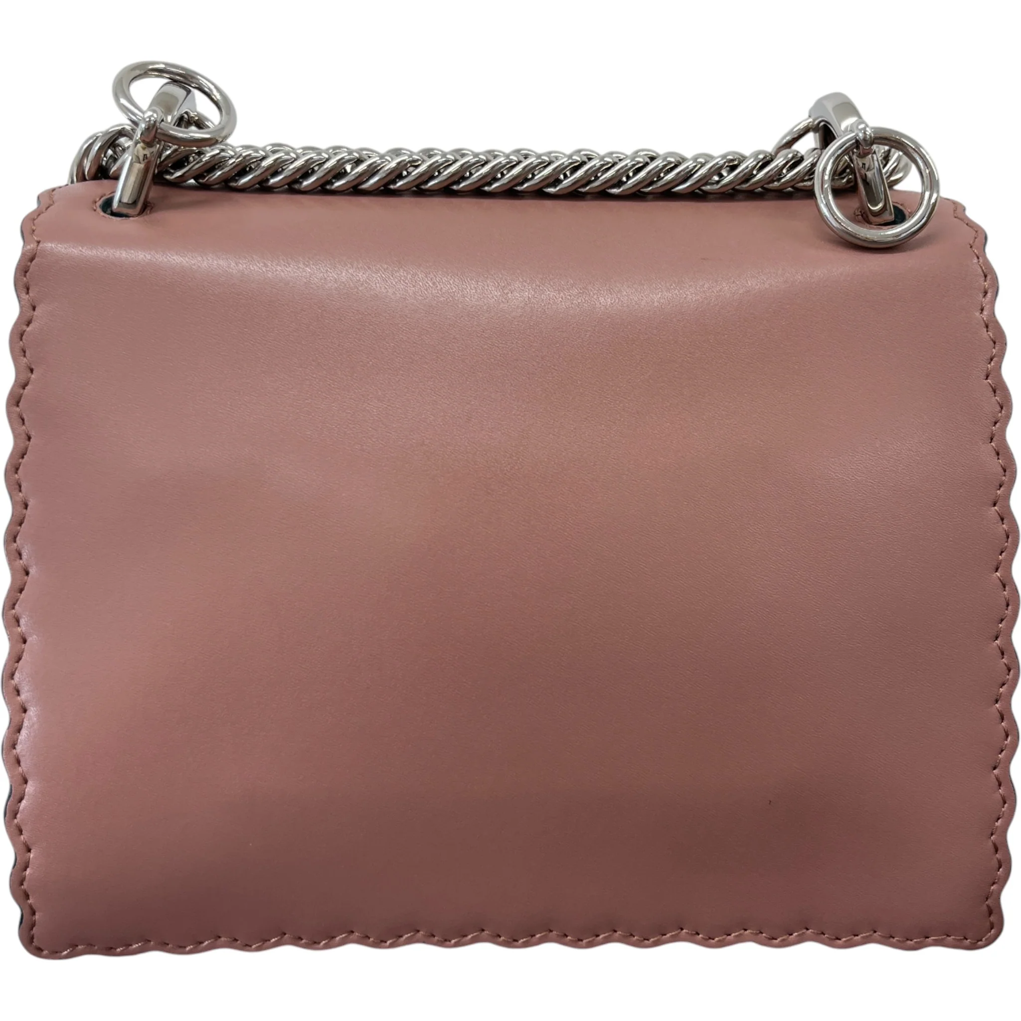 Women's Scalloped Studded Small Kan-I Bag Nude - Image 3