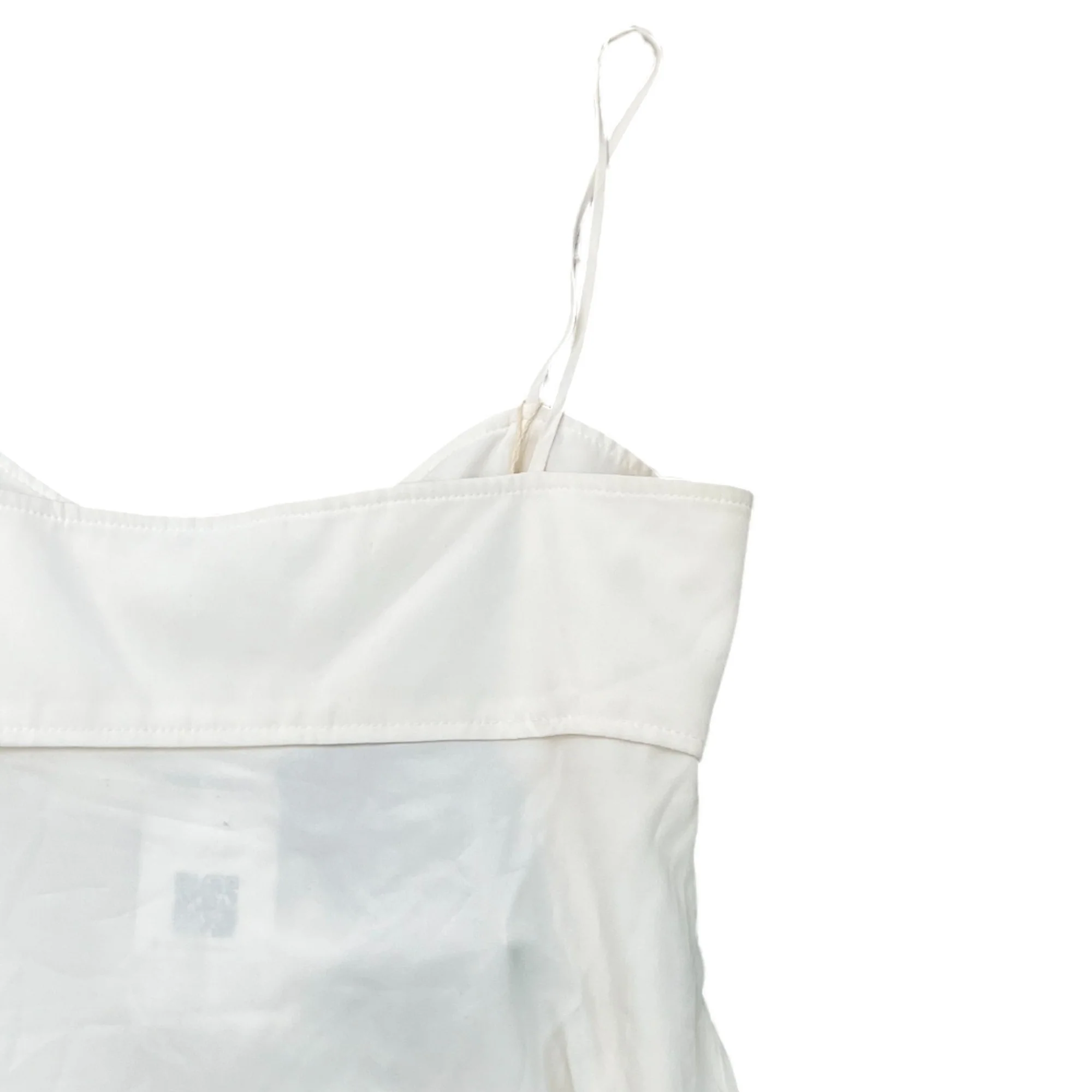 Women's Silk Slip Top White Size S - Image 4