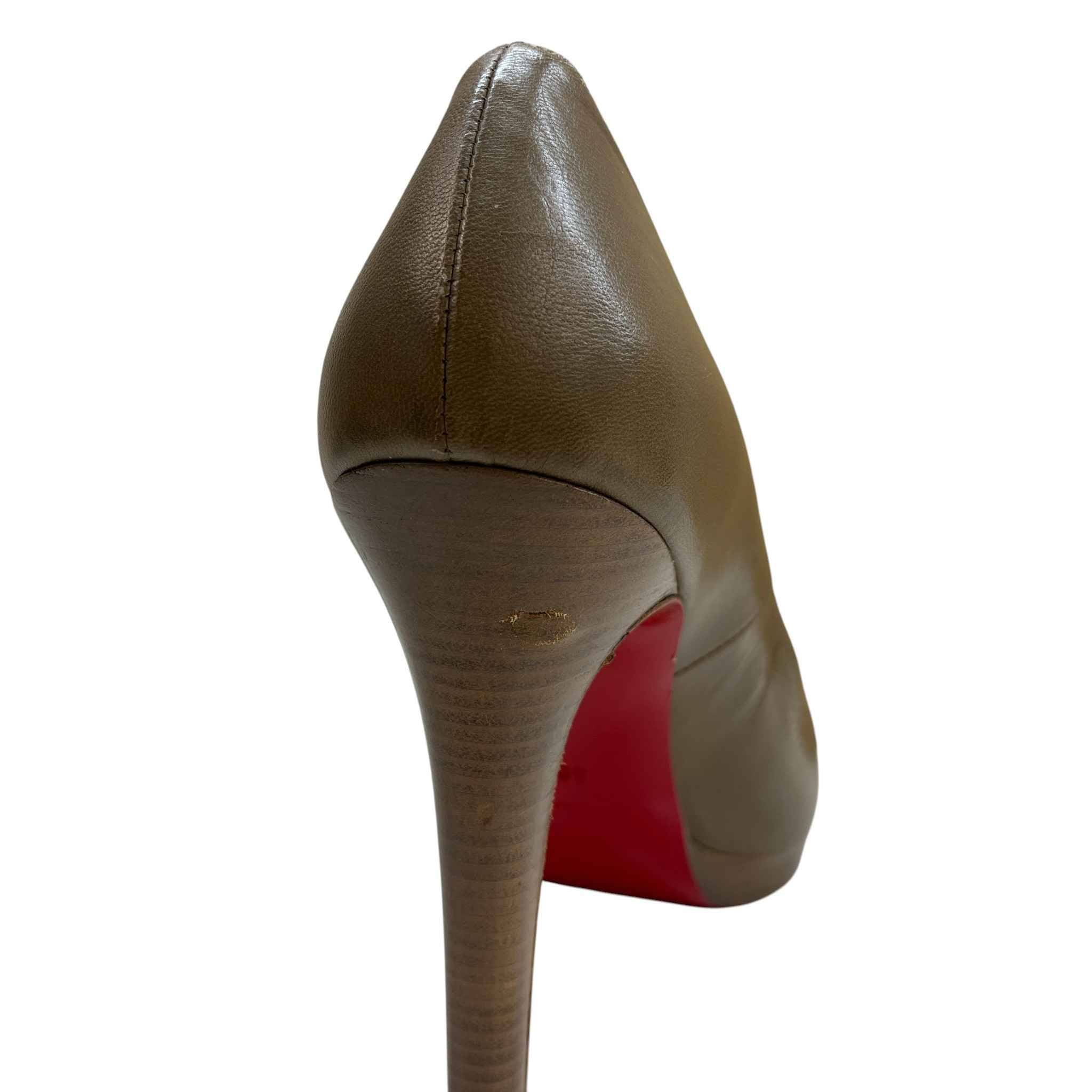 Women's Simple Pumps Heels Khaki Size EU 40.5 / 7.5 - Image 13