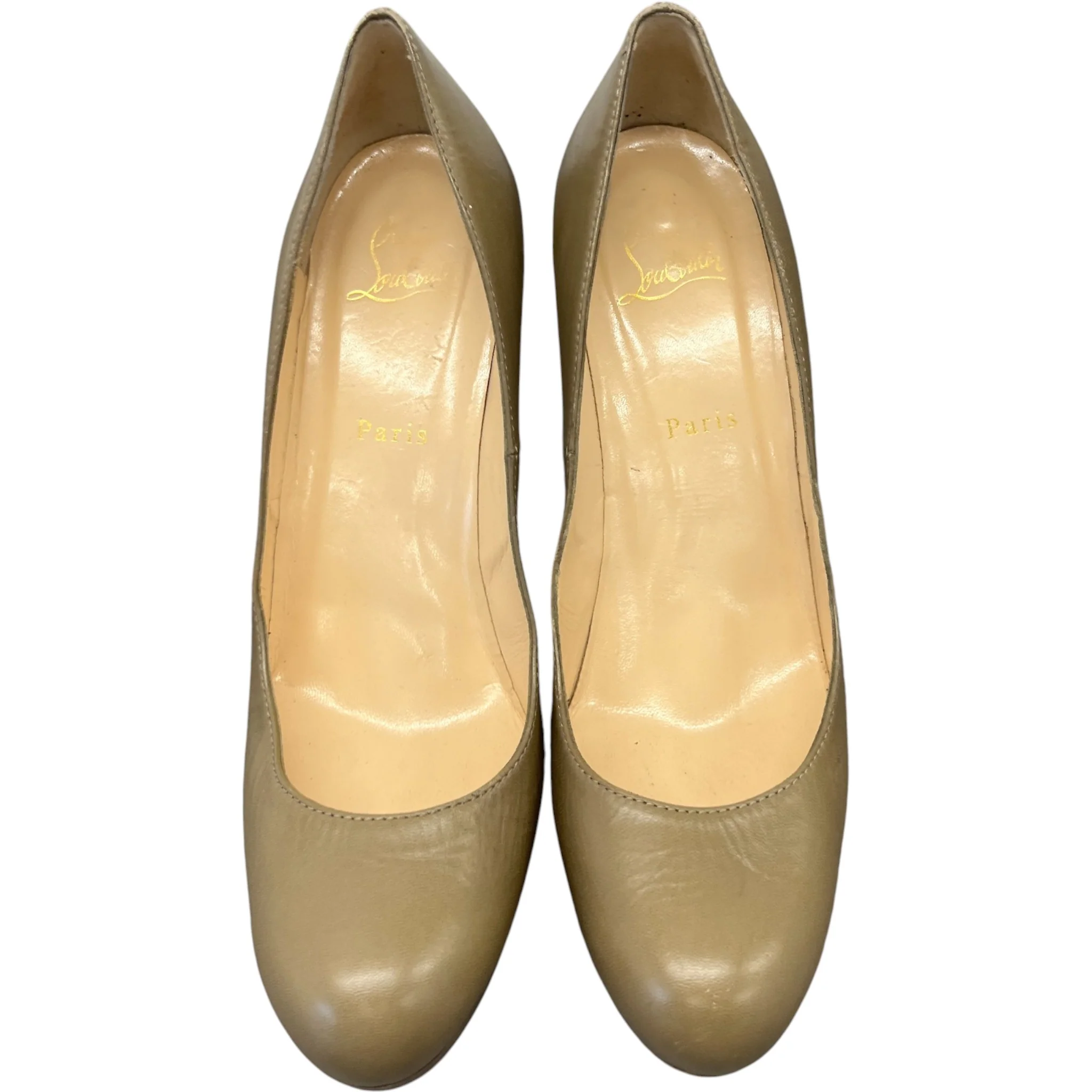 Women's Simple Pumps Heels Khaki Size EU 40.5 / 7.5 - Image 6