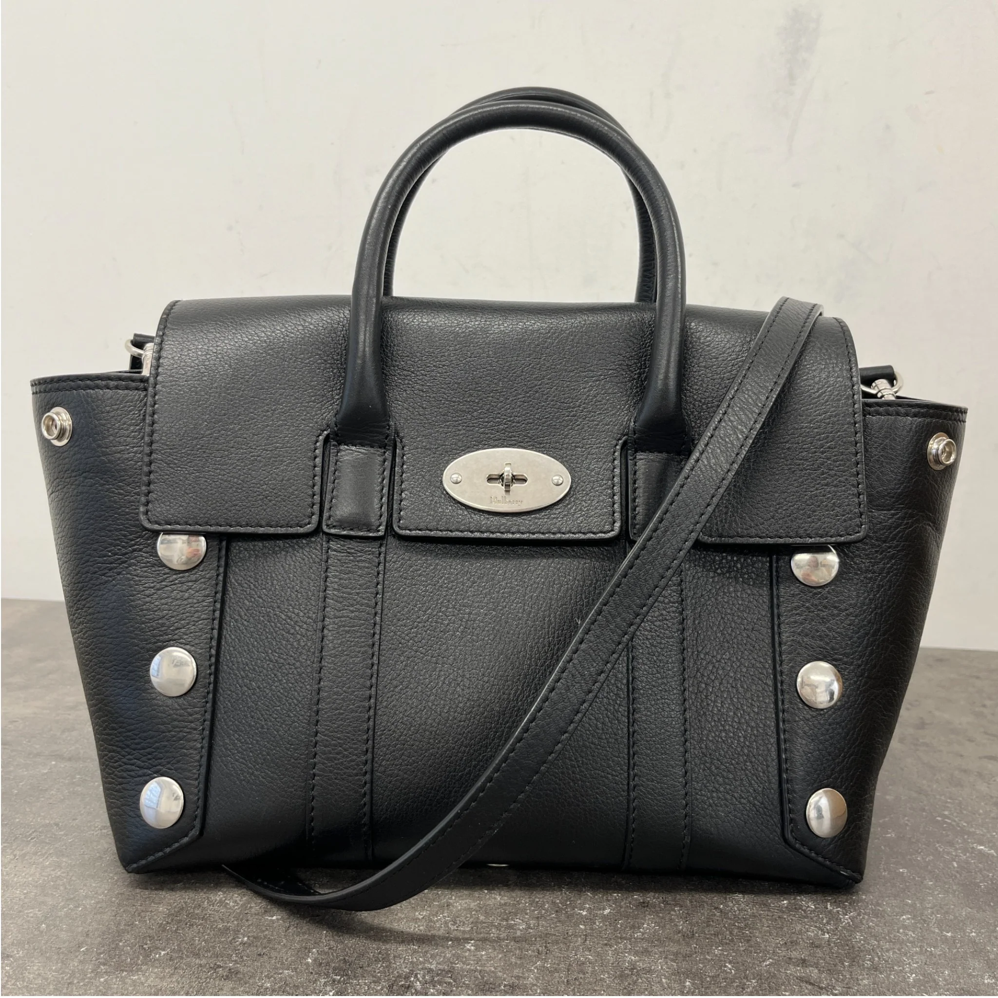 Women's Small Bayswater Handbag Black - Image 13