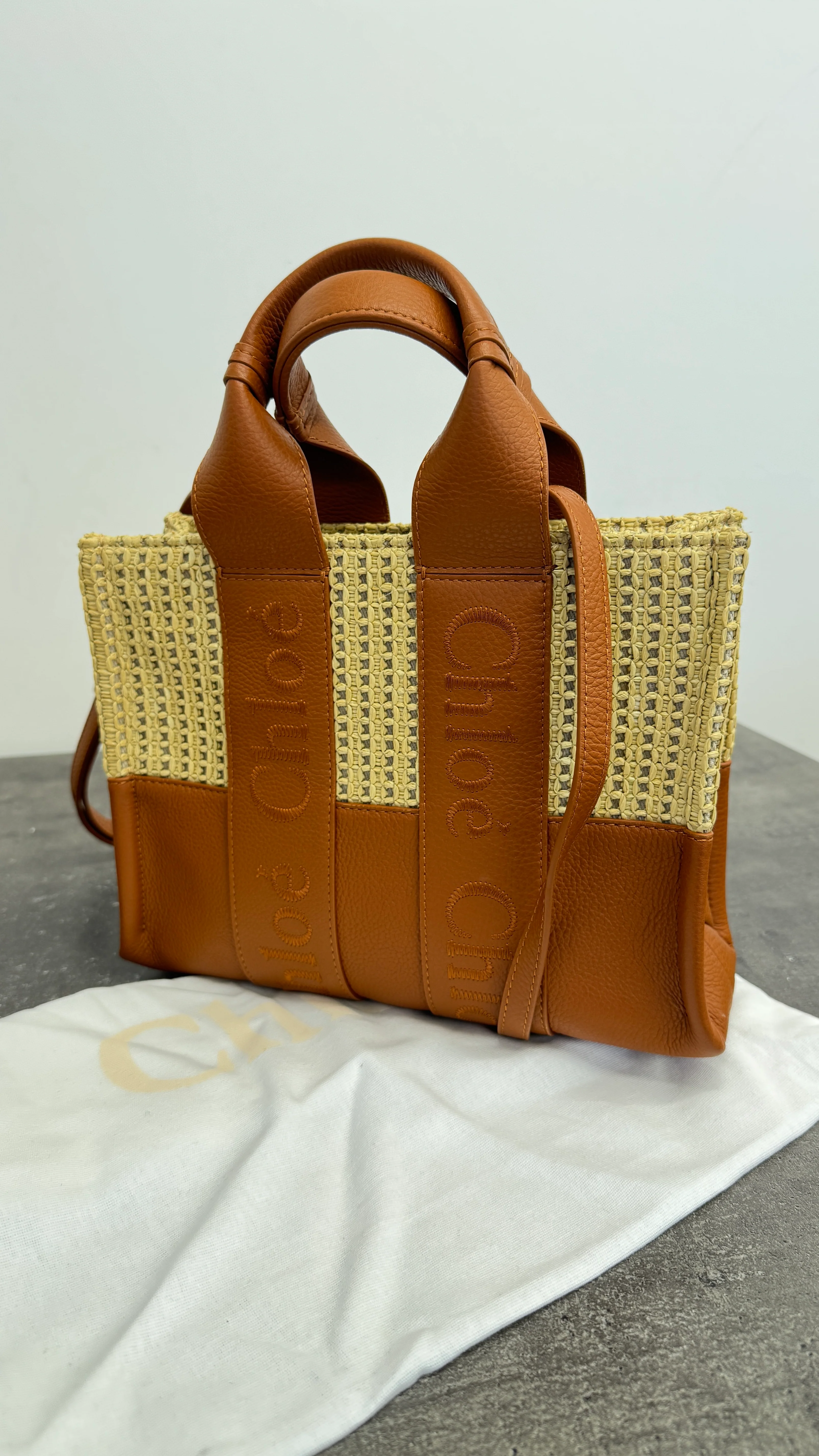 Women's Small Woody Tote Handbag Brown - Image 14